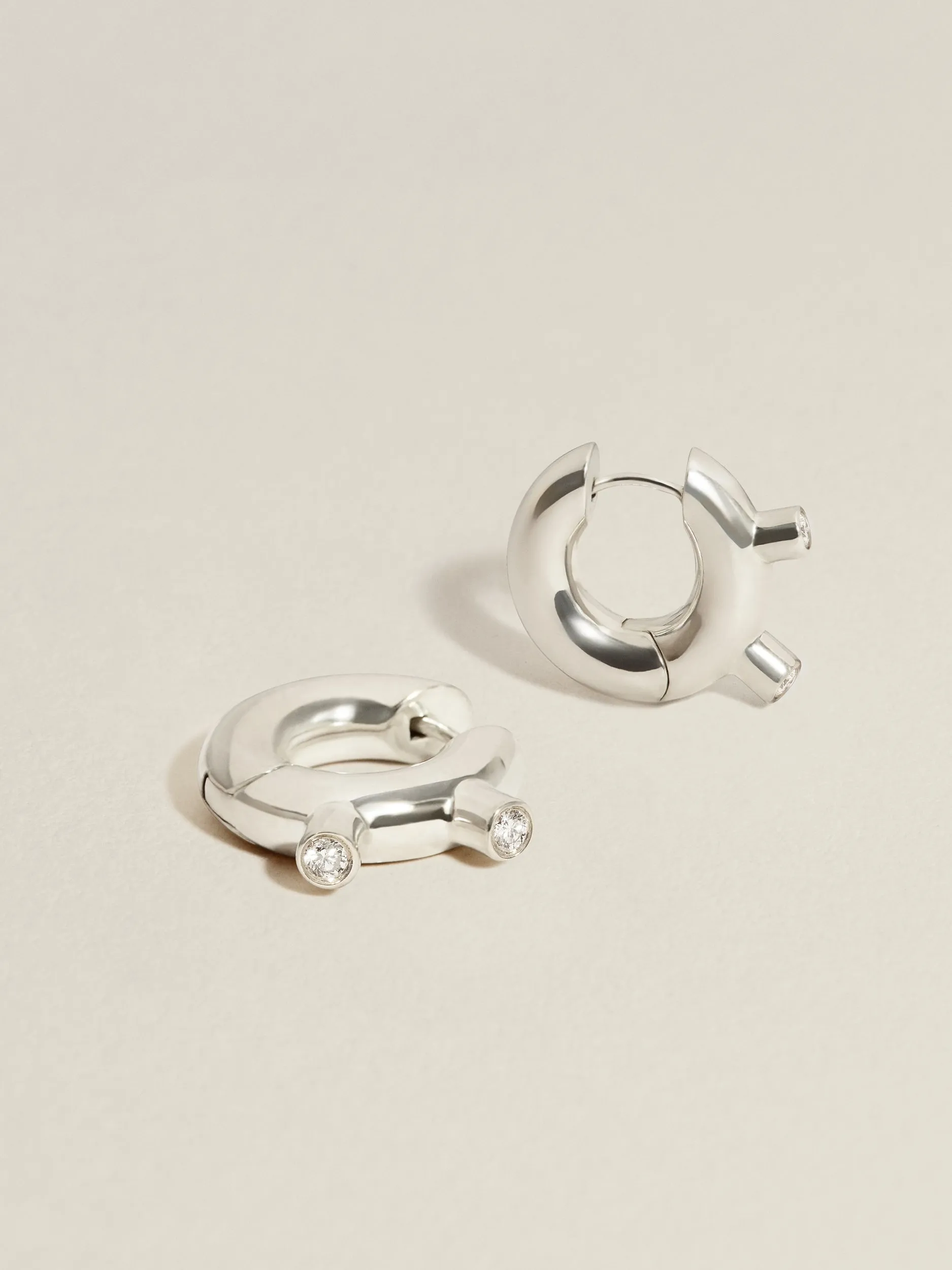 Martian Hoops II (Diamond) sold by J. Hannah Jewelry