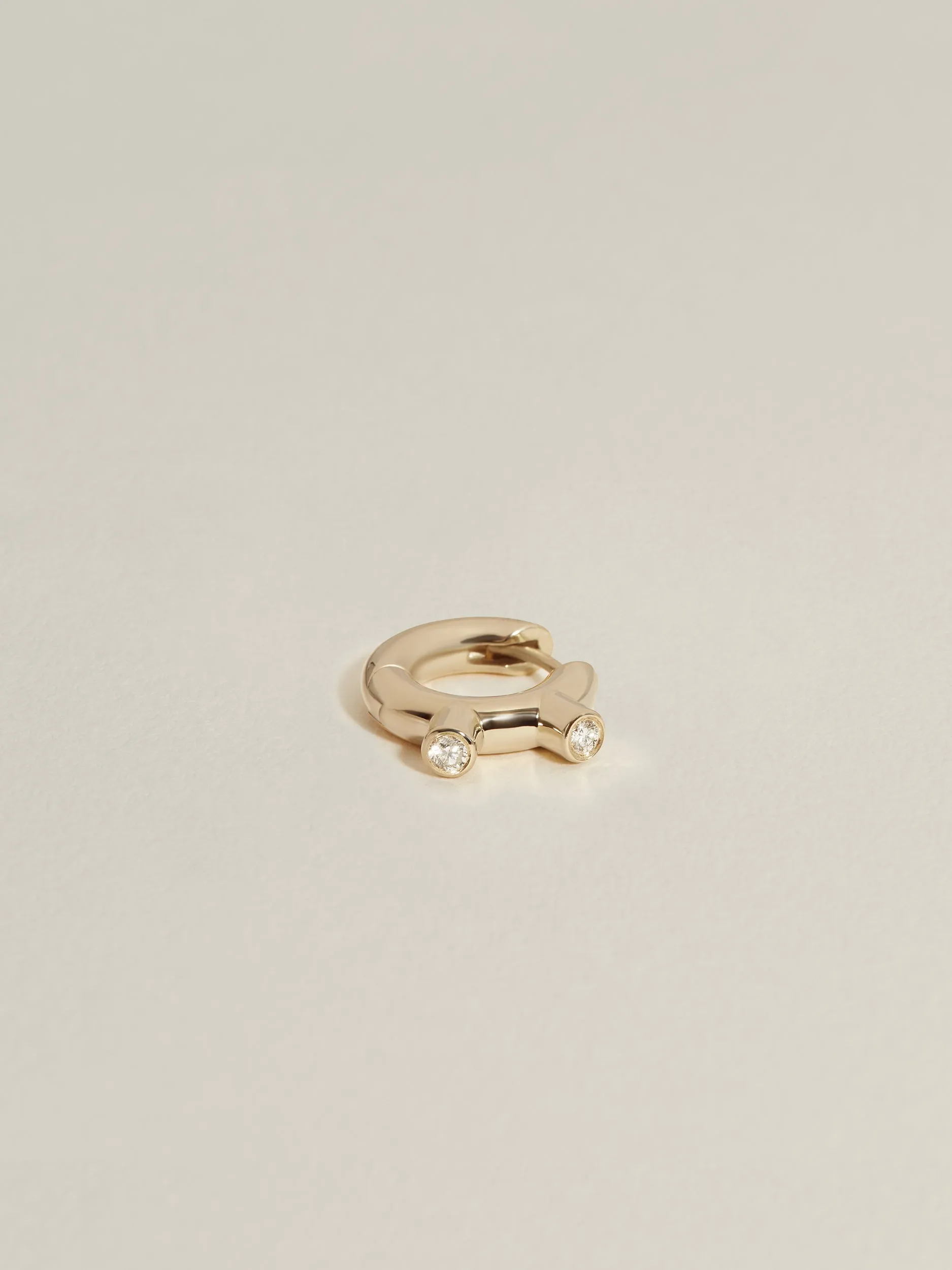 Martian Hoops I (Diamond) sold by J. Hannah Jewelry