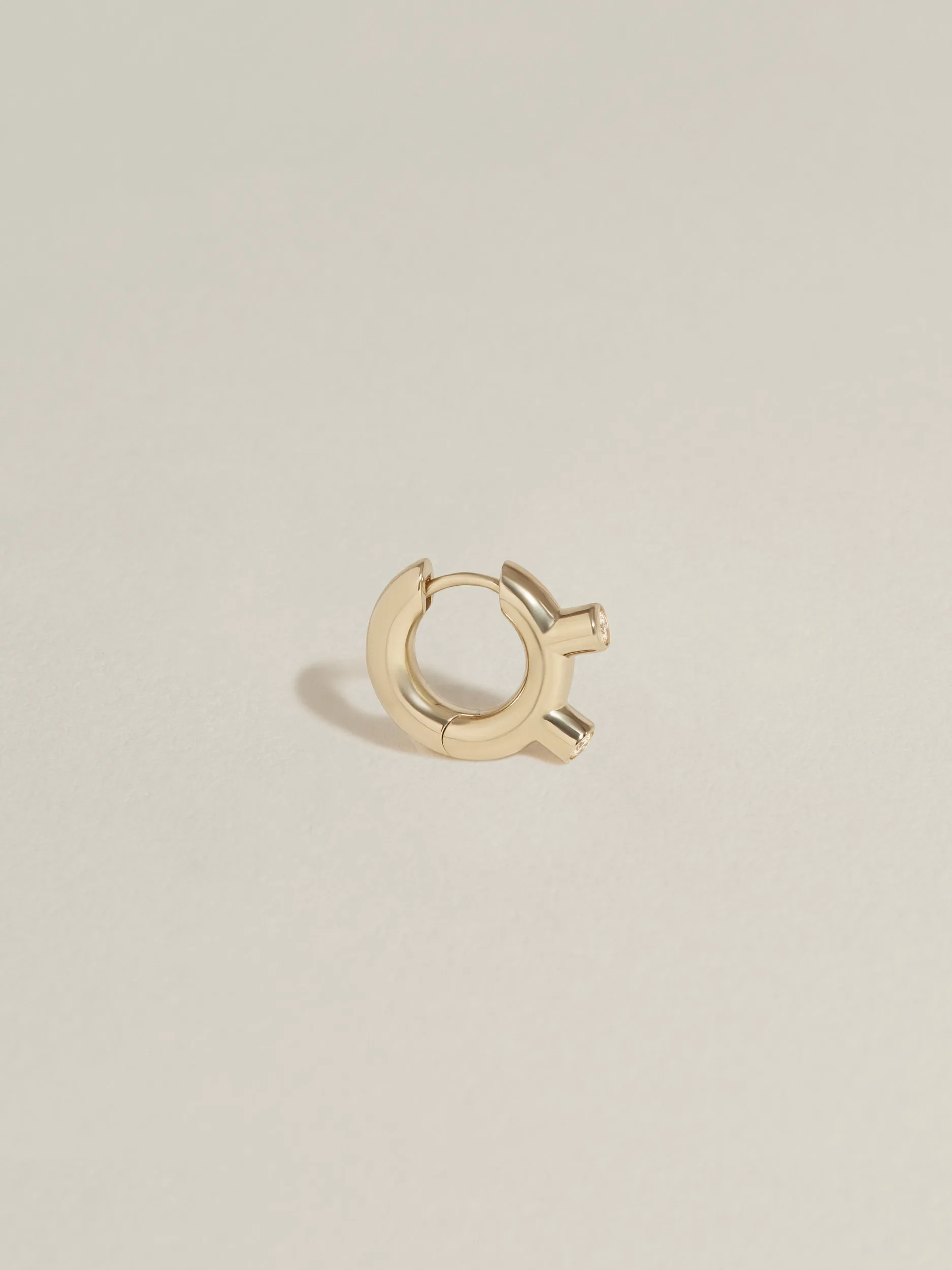 Martian Hoops I (Diamond) sold by J. Hannah Jewelry product image thumbnail 3
