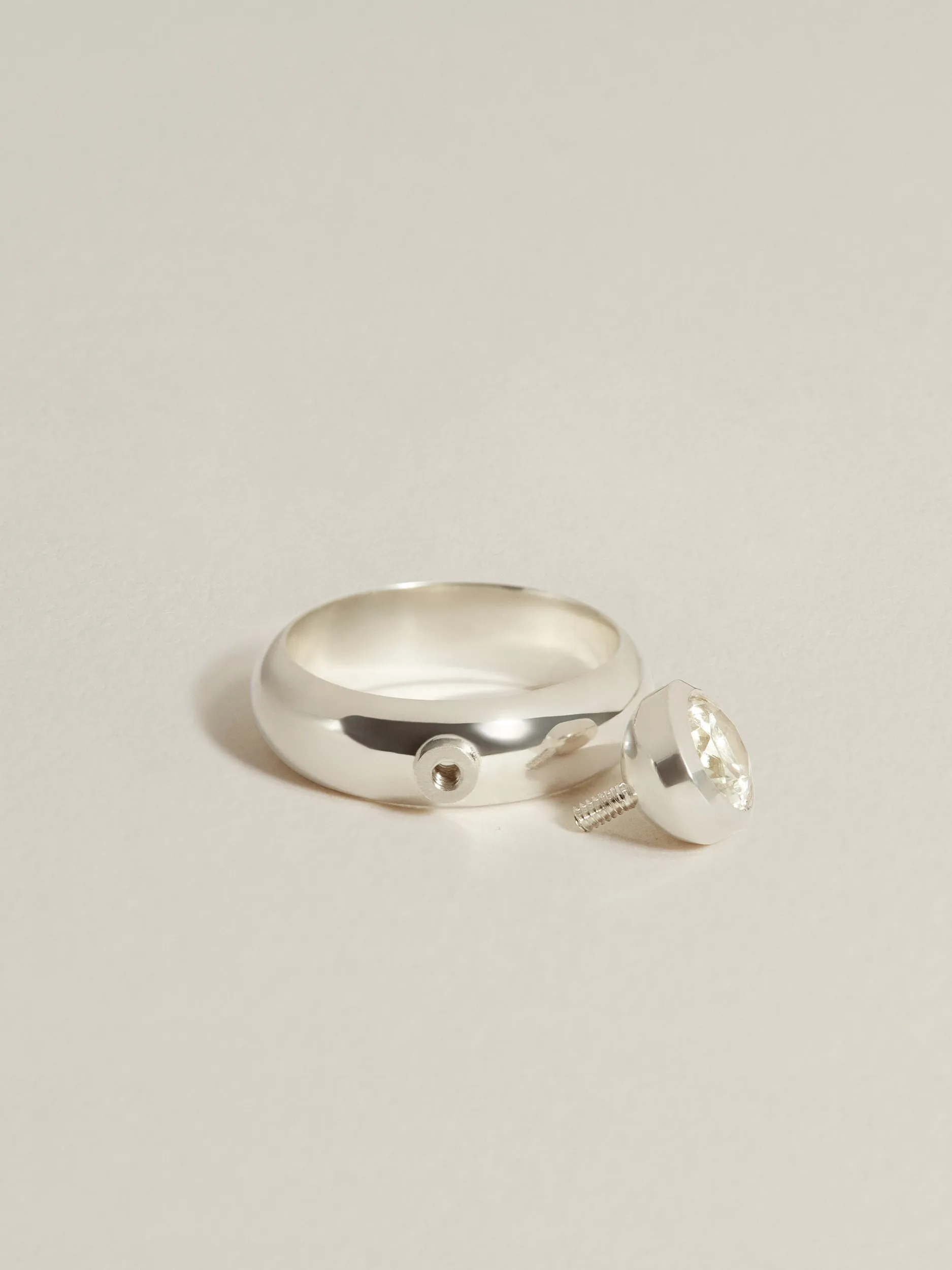 Alter Ego Ring (Sunstone, Signet, Smoky Quartz) sold by J. Hannah Jewelry product image thumbnail 5