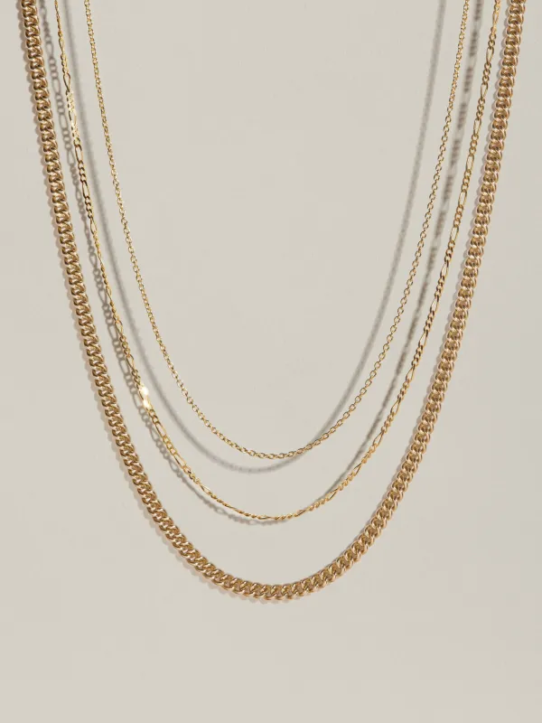 Chain À La Carte (Curb, Figaro, Cable, Round Box) sold by J. Hannah Jewelry
