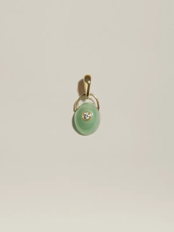 The Gem Drop Pendant (Aventurine) sold by J. Hannah Jewelry