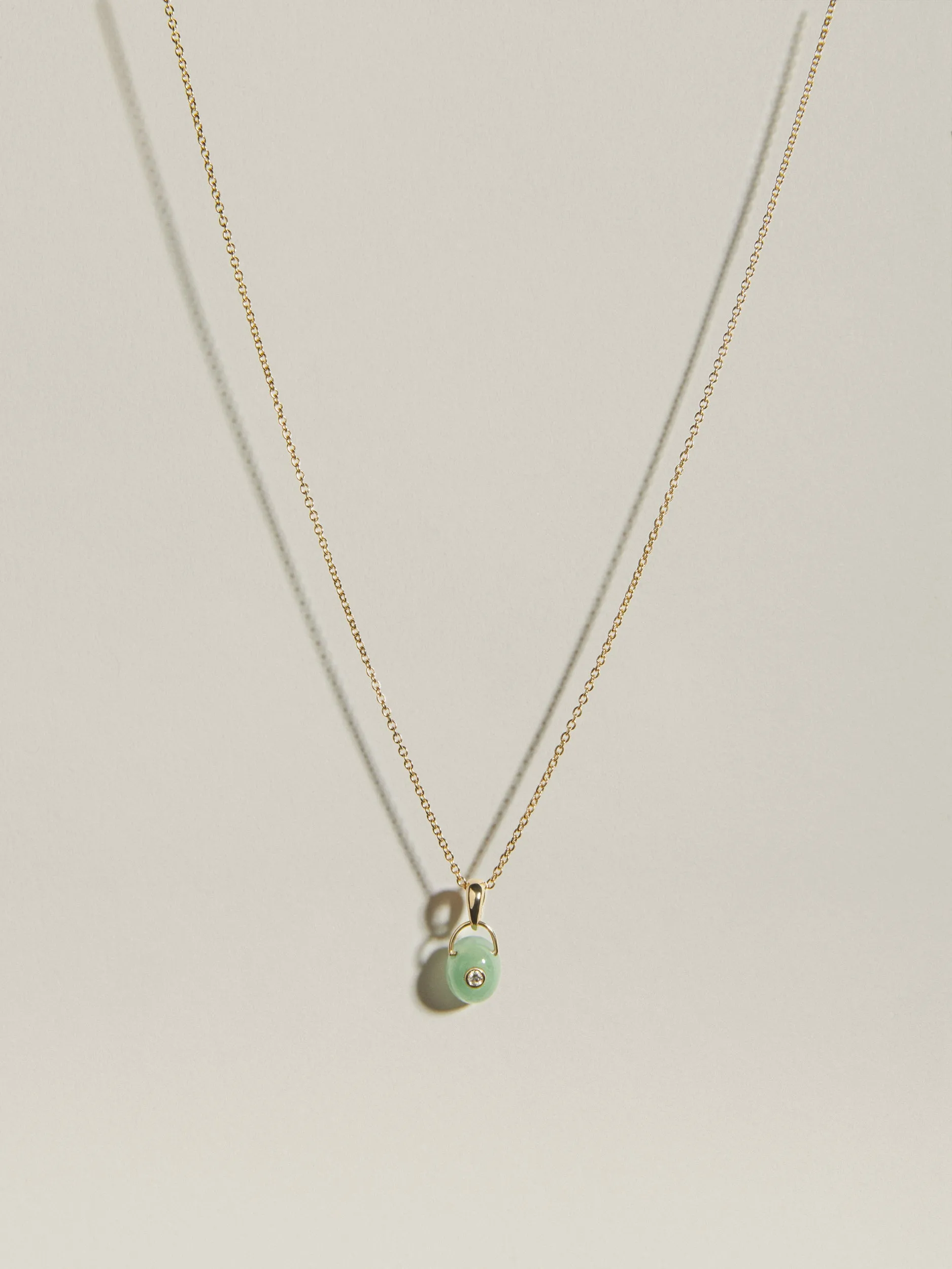 The Gem Drop Pendant (Aventurine) sold by J. Hannah Jewelry product image thumbnail 5