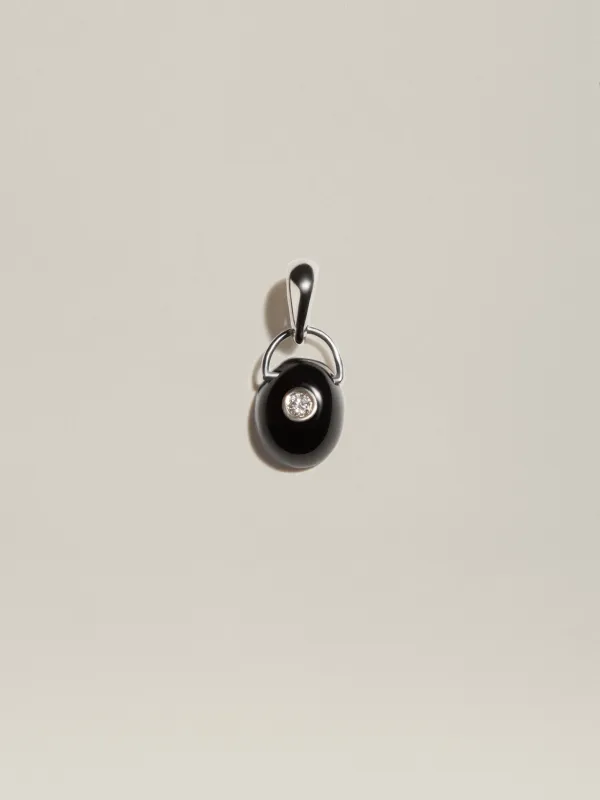 The Gem Drop Pendant (Onyx) sold by J. Hannah Jewelry