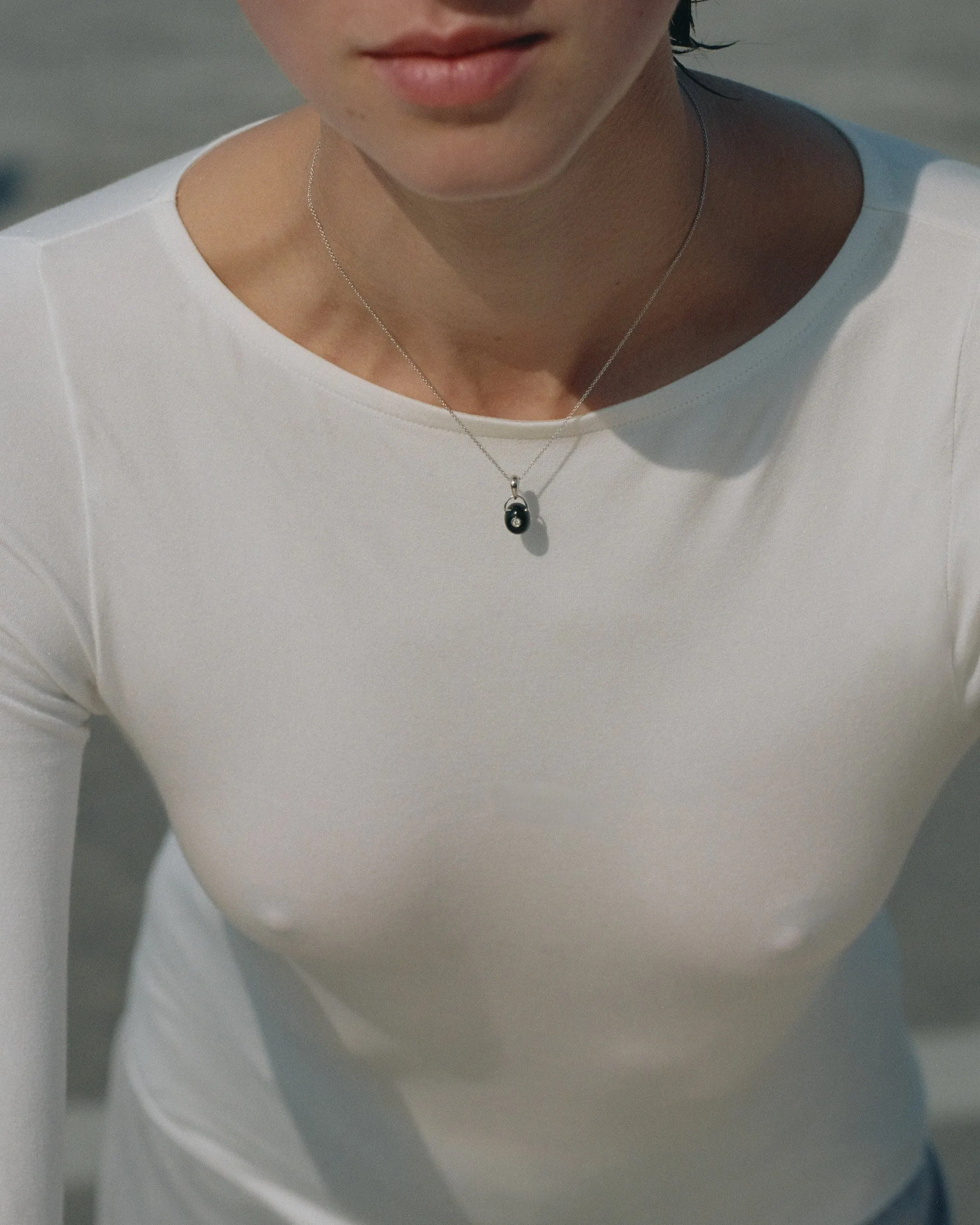 The Gem Drop Pendant (Onyx) sold by J. Hannah Jewelry product image thumbnail 2