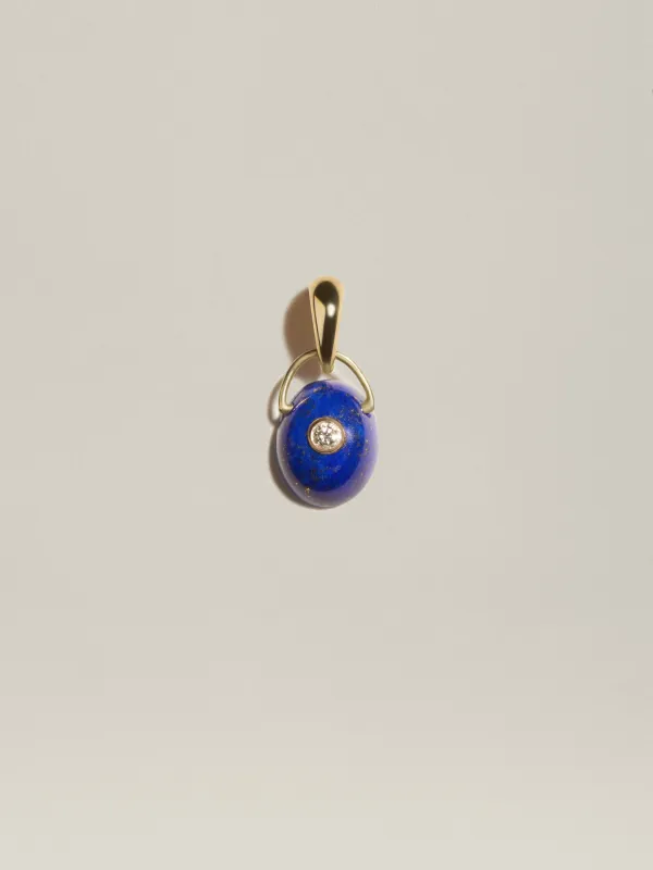 The Gem Drop Pendant (Lapis) sold by J. Hannah Jewelry