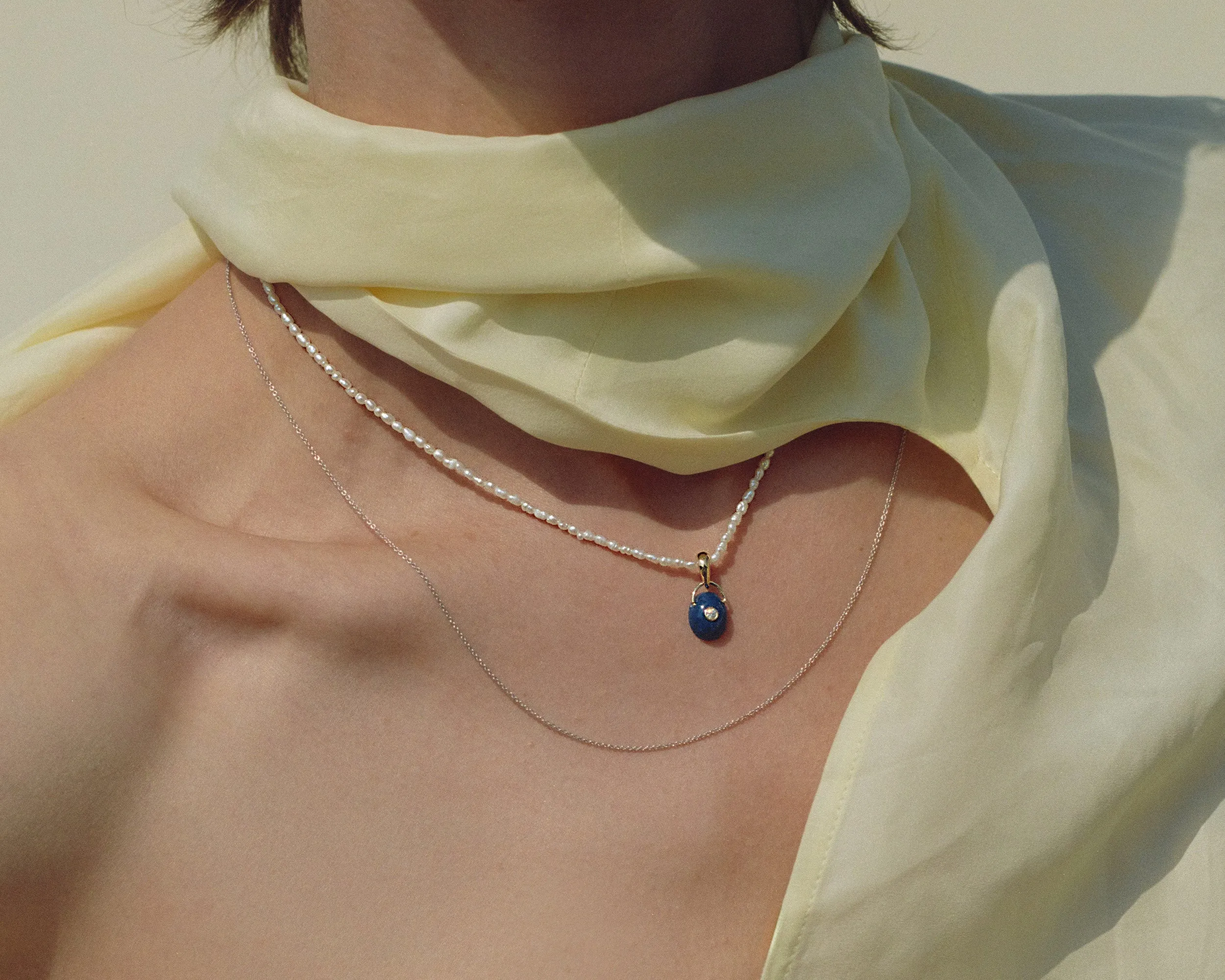 The Gem Drop Pendant (Lapis) sold by J. Hannah Jewelry product image thumbnail 2