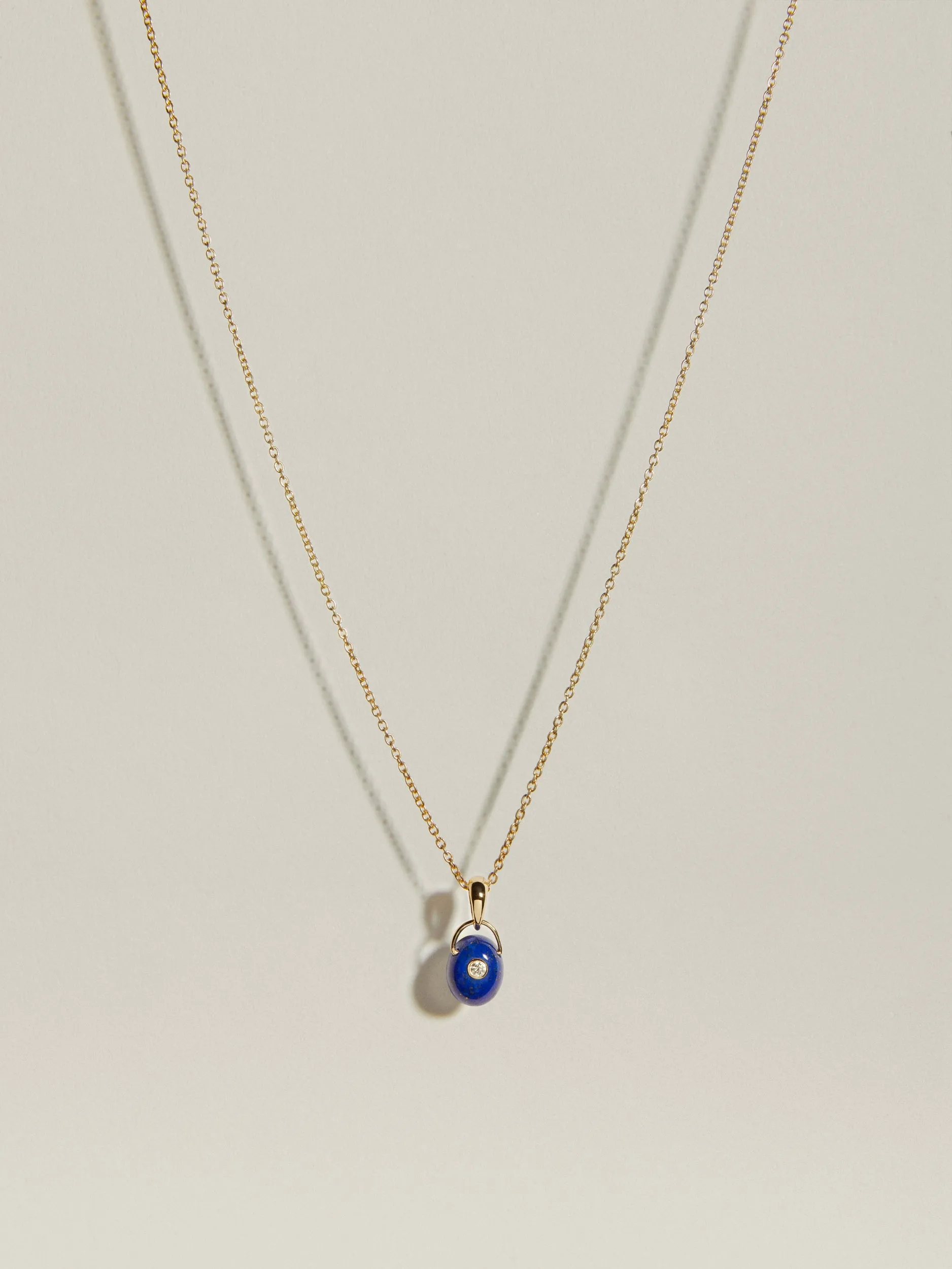The Gem Drop Pendant (Lapis) sold by J. Hannah Jewelry product image thumbnail 3