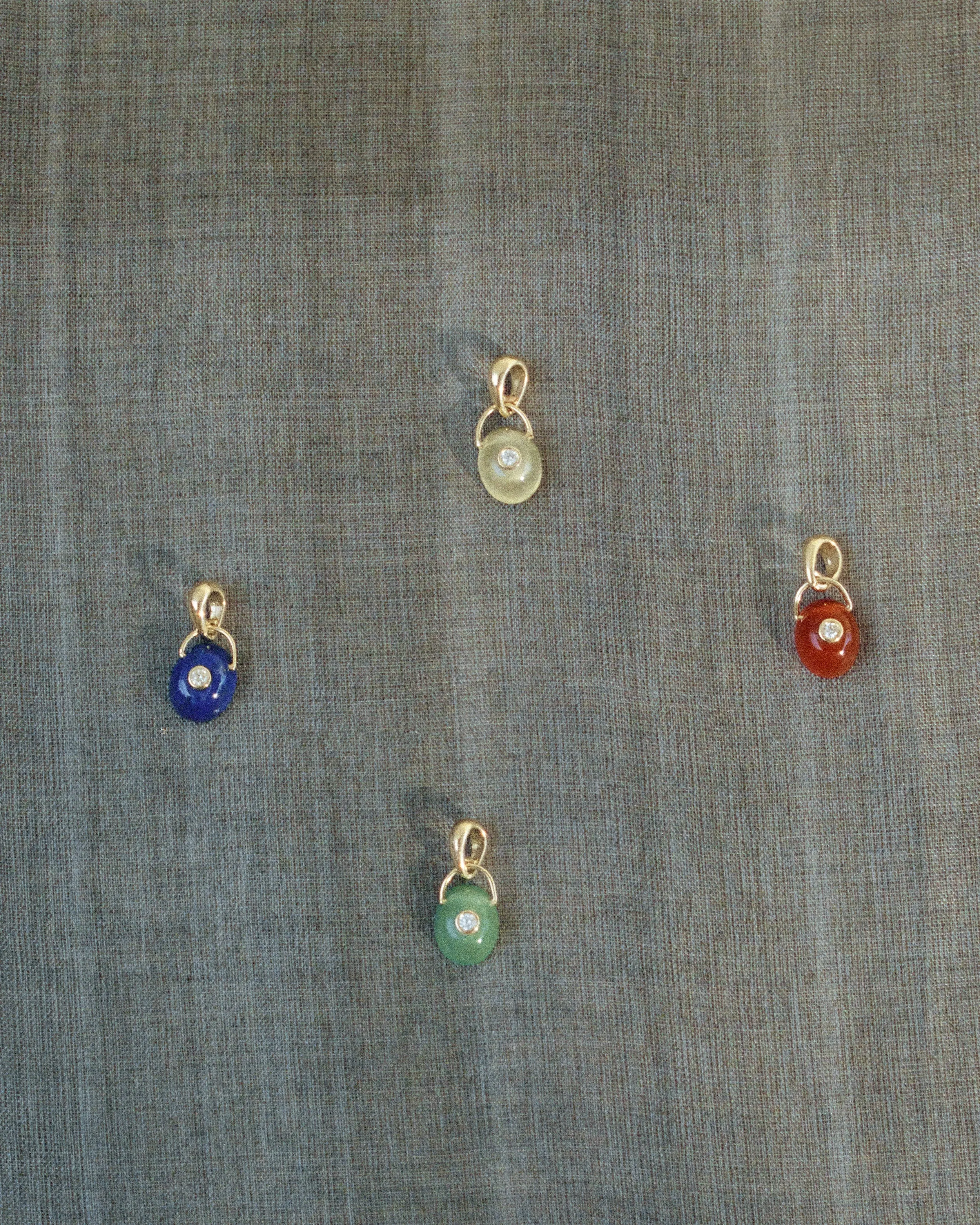 The Gem Drop Pendant (Lapis) sold by J. Hannah Jewelry product image thumbnail 4