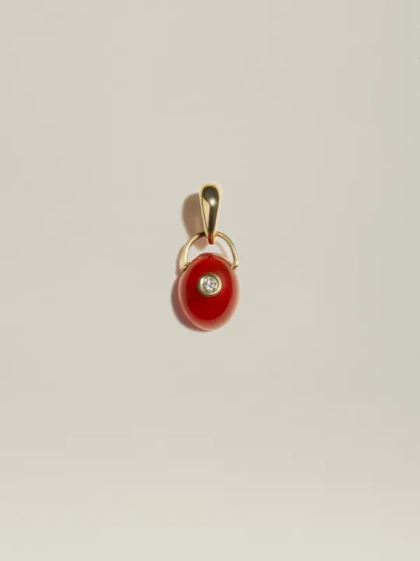 The Gem Drop Pendant (Carnelian) sold by J. Hannah Jewelry