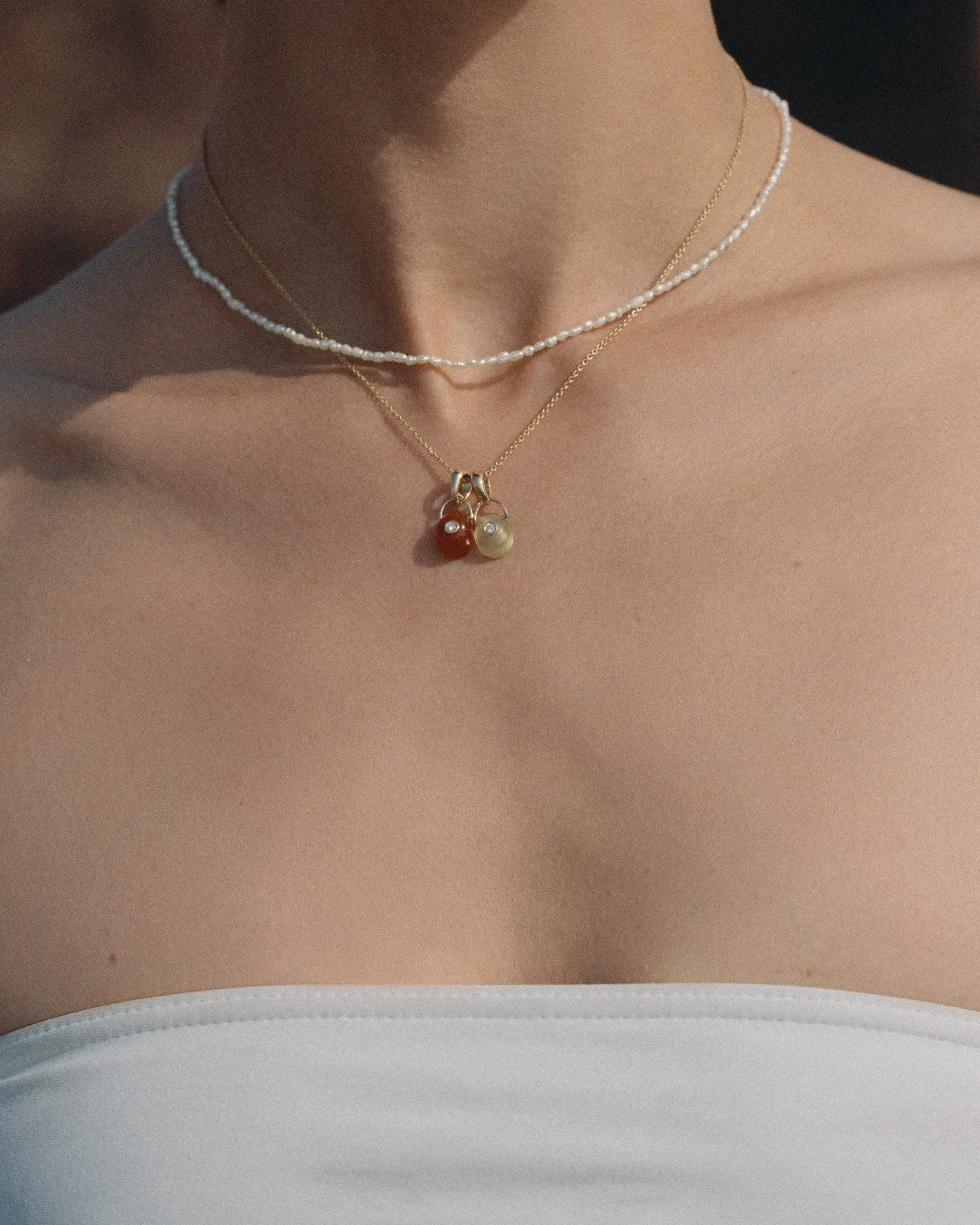 The Gem Drop Pendant (Carnelian) sold by J. Hannah Jewelry product image thumbnail 2