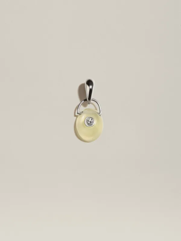 The Gem Drop Pendant (Lemon Beryl) sold by J. Hannah Jewelry