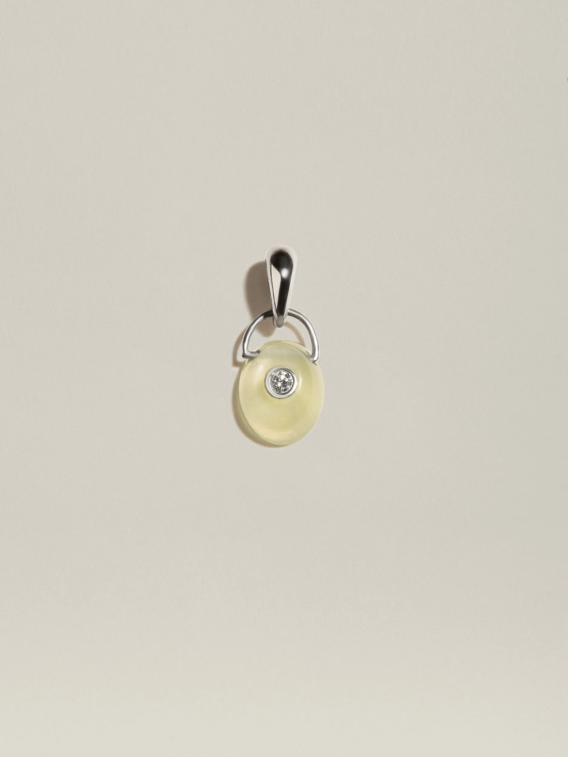 The Gem Drop Pendant (Lemon Beryl) sold by J. Hannah Jewelry