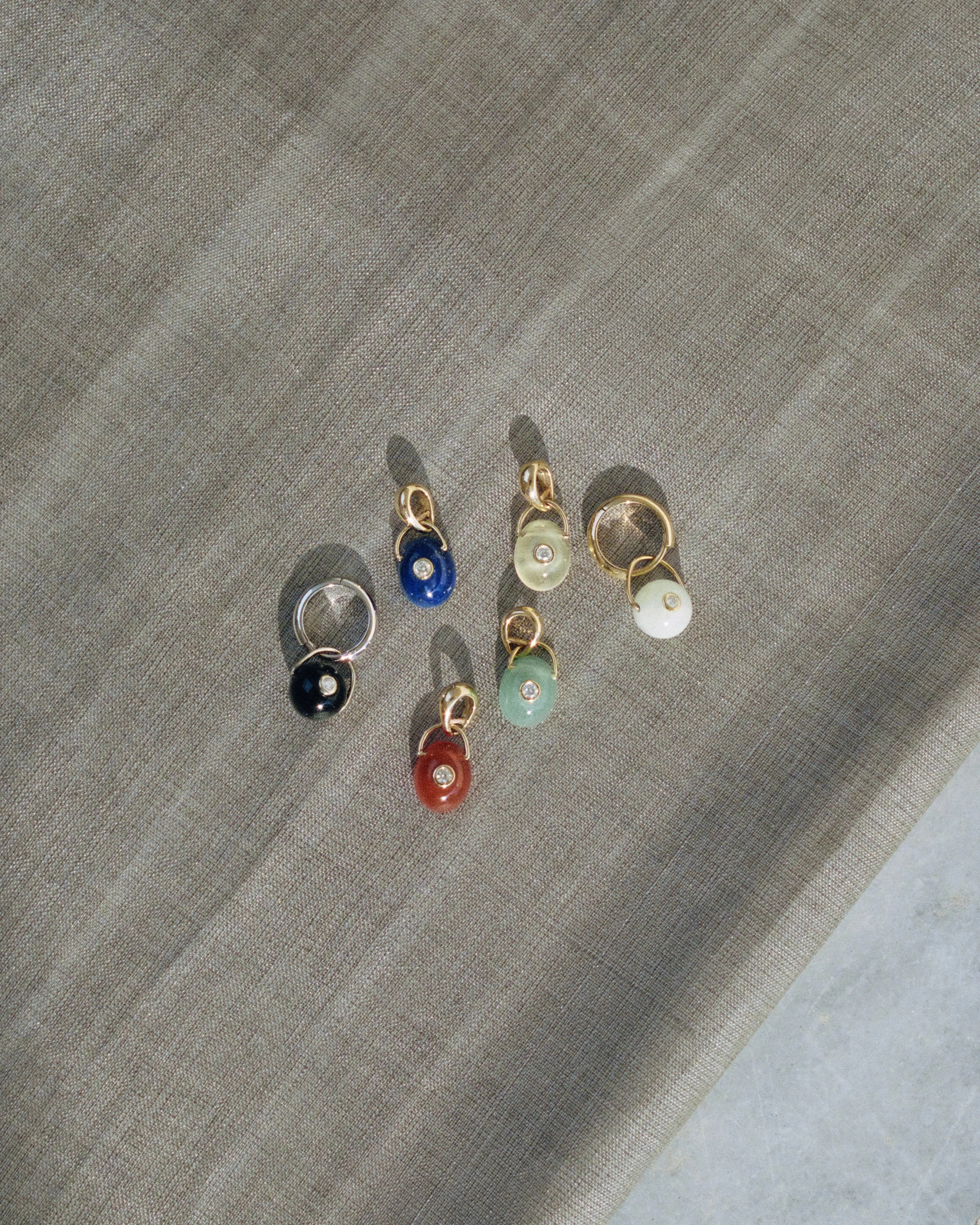 The Gem Drop Earring (Aquamarine) sold by J. Hannah Jewelry product image thumbnail 4