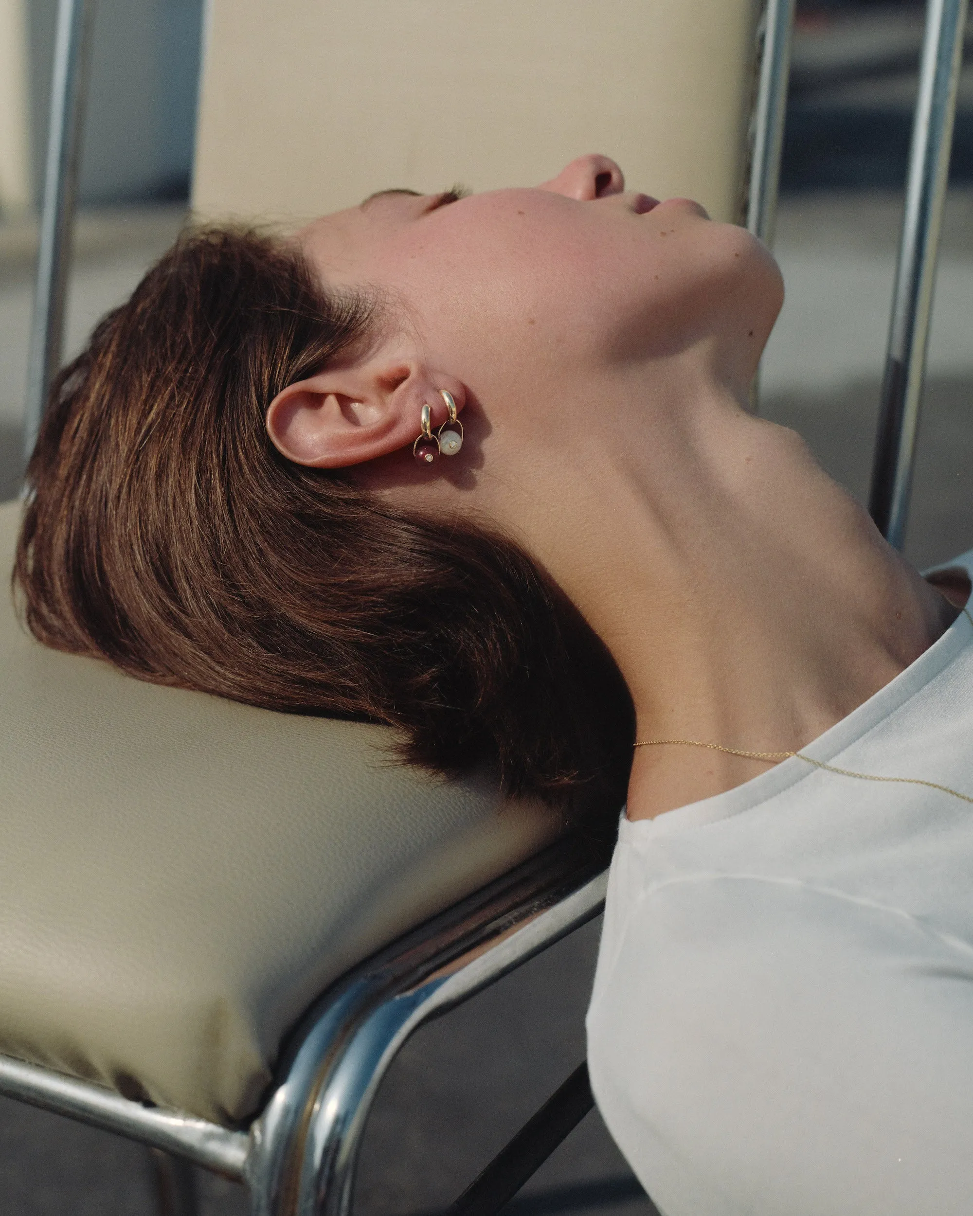 The Gem Drop Earring (Carnelian) sold by J. Hannah Jewelry product image thumbnail 3