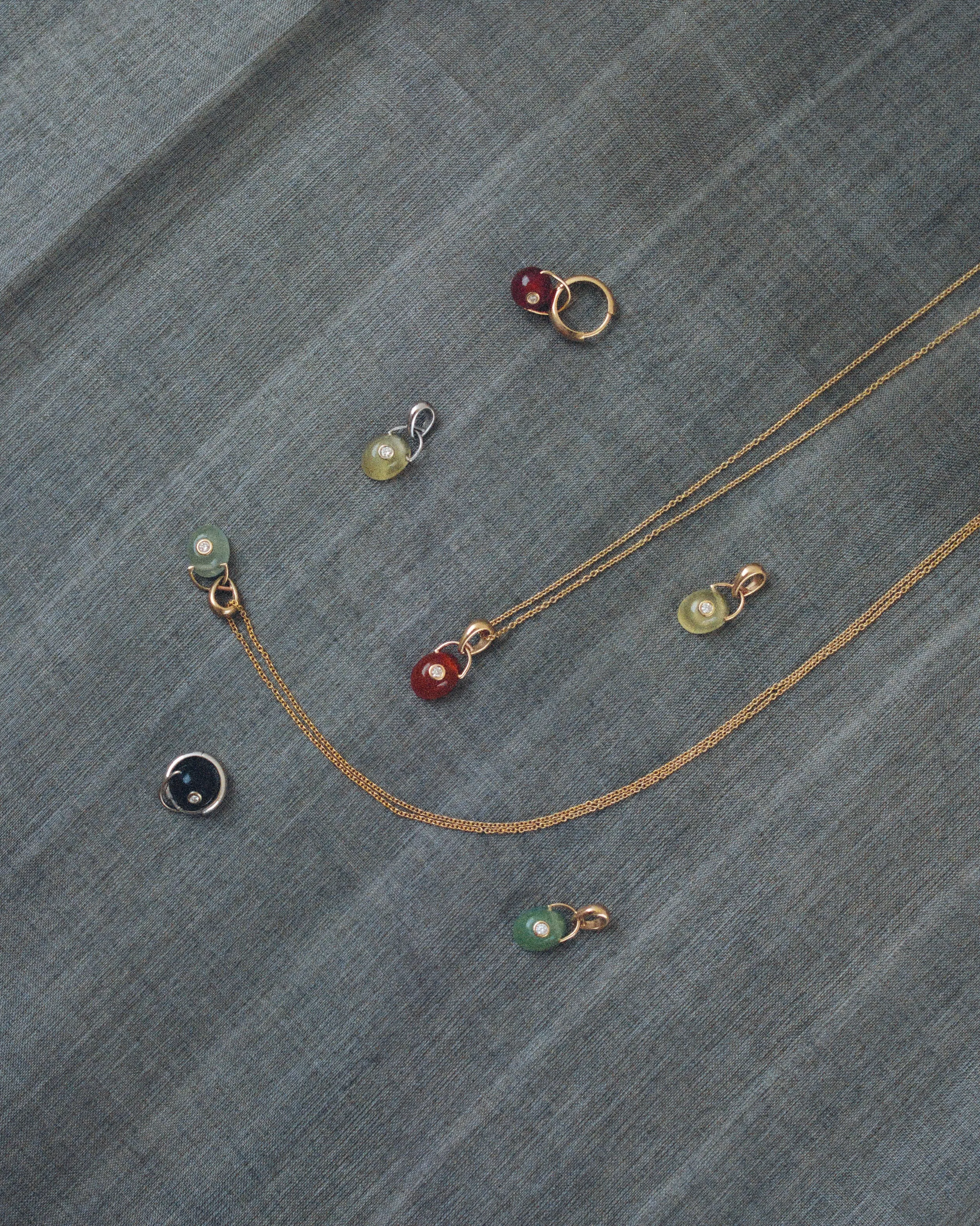 The Gem Drop Earring (Carnelian) sold by J. Hannah Jewelry product image thumbnail 2