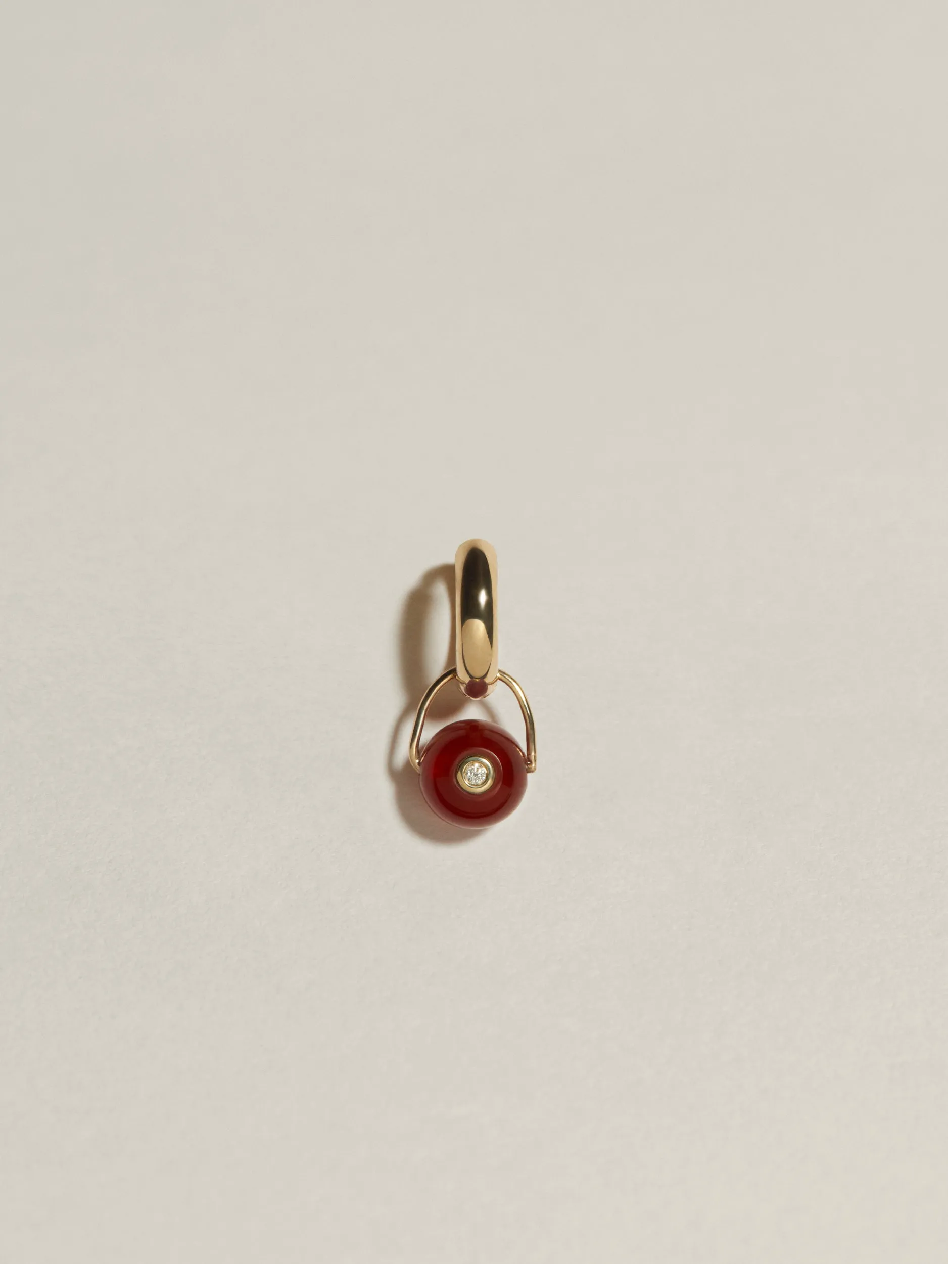 The Gem Drop Earring (Carnelian) sold by J. Hannah Jewelry