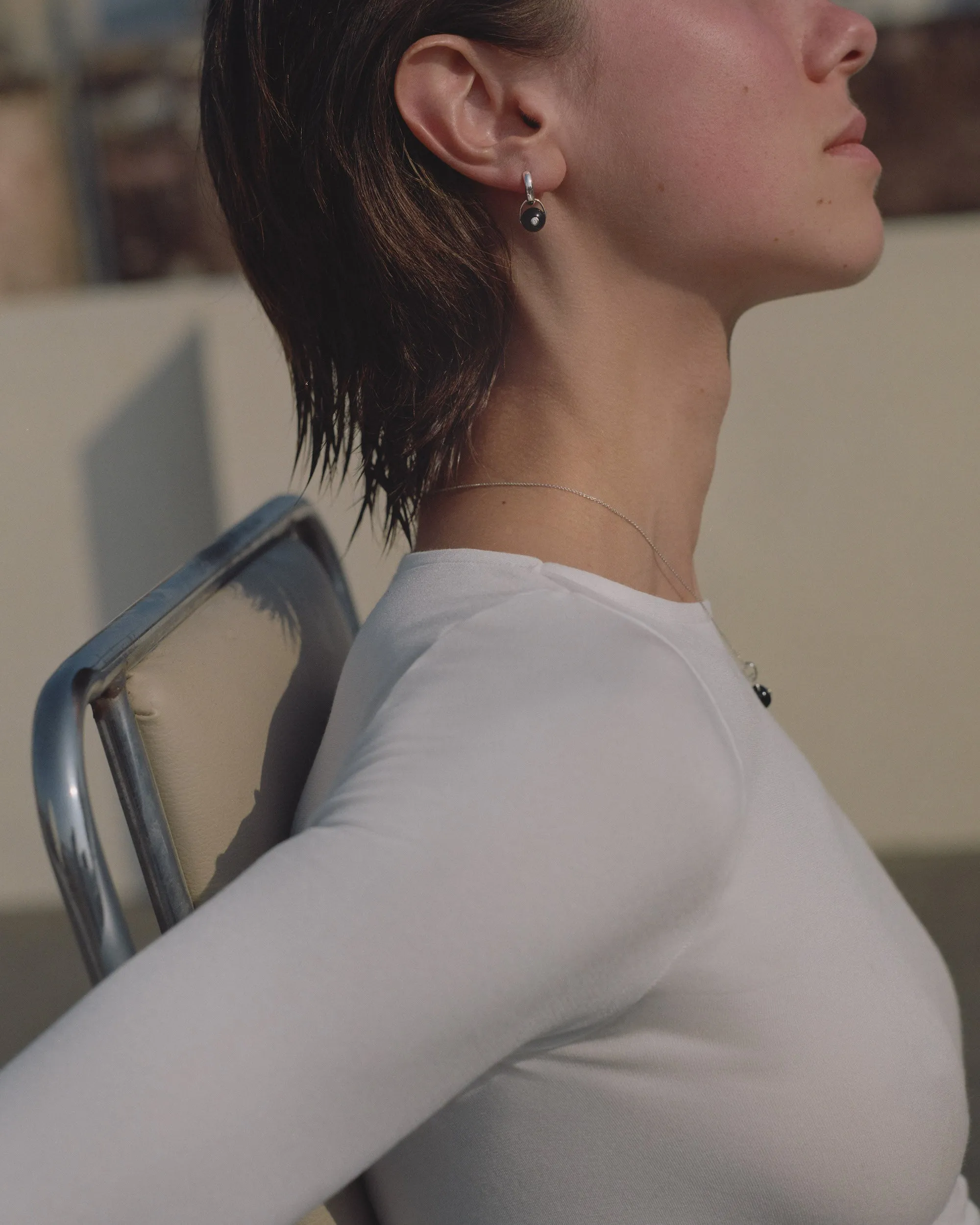 The Gem Drop Earring (Onyx) sold by J. Hannah Jewelry product image thumbnail 2