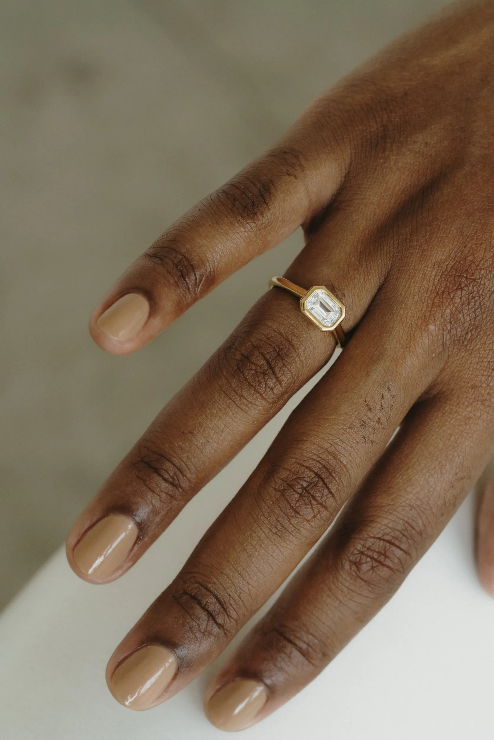 Dahlia (Emerald Cut) sold by J. Hannah Jewelry product image thumbnail 4