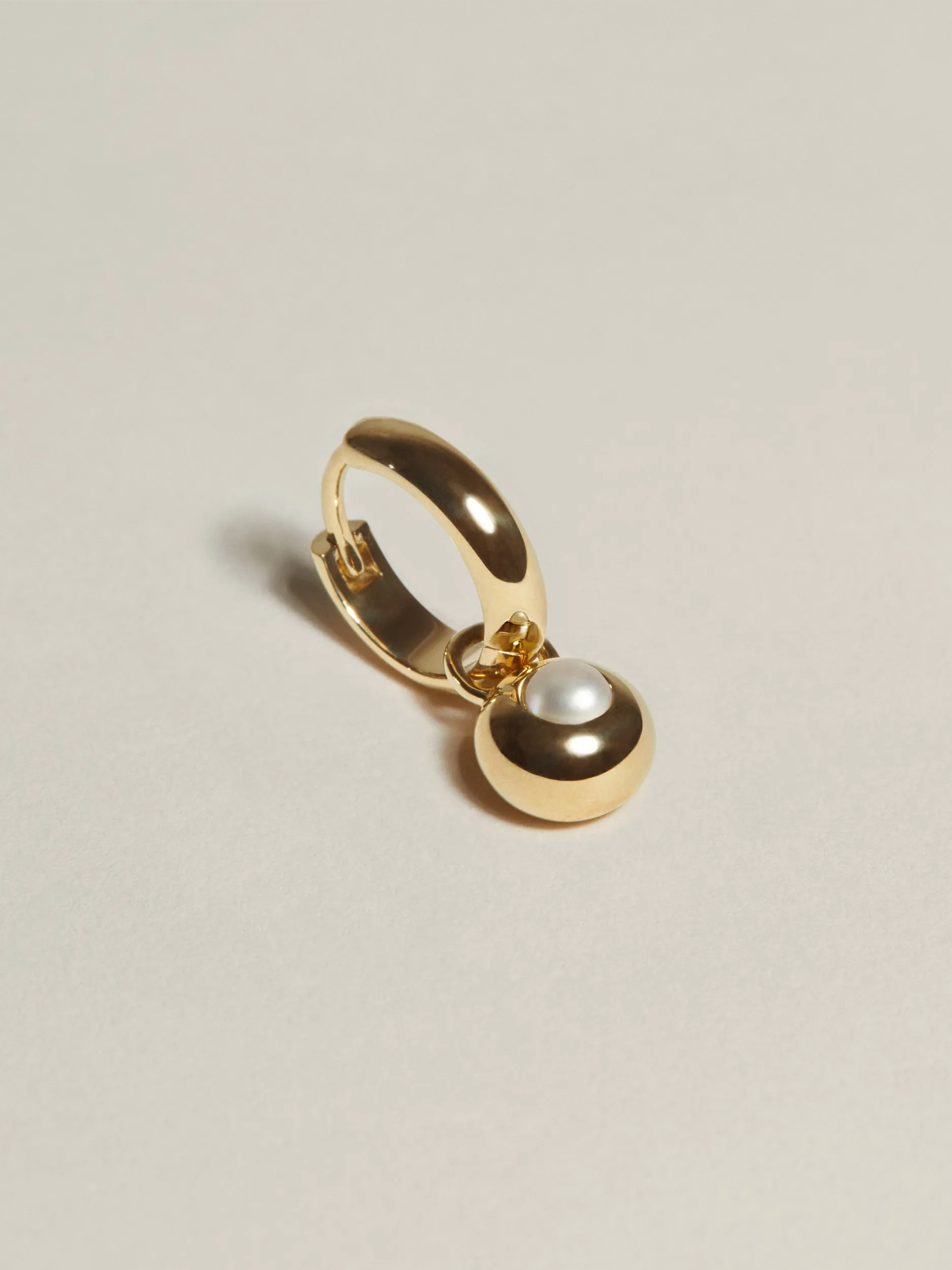 Pearl Charm Hoop sold by J. Hannah Jewelry product image thumbnail 3