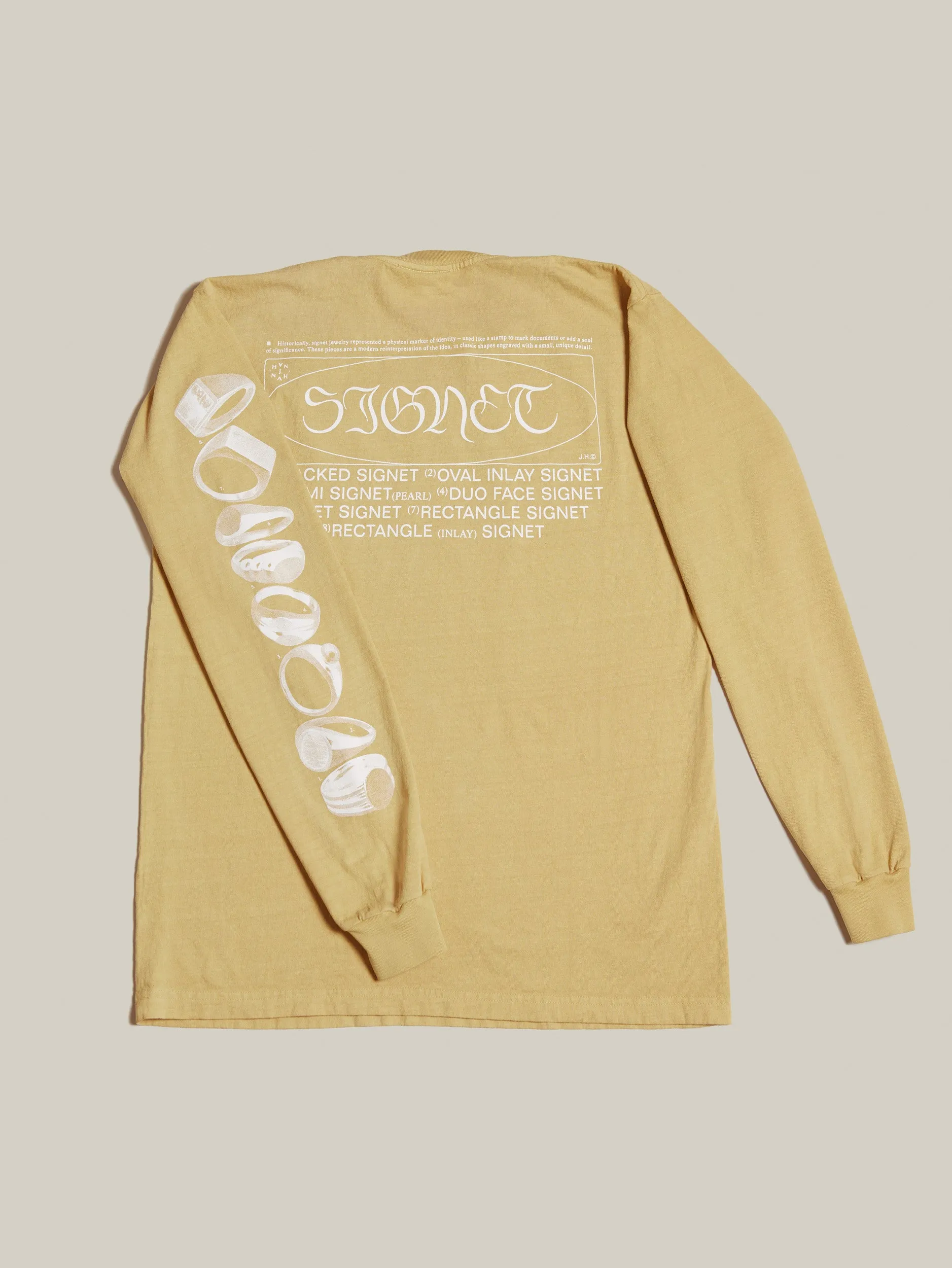 Long Sleeve Signet Tee (Miso) sold by J. Hannah Jewelry