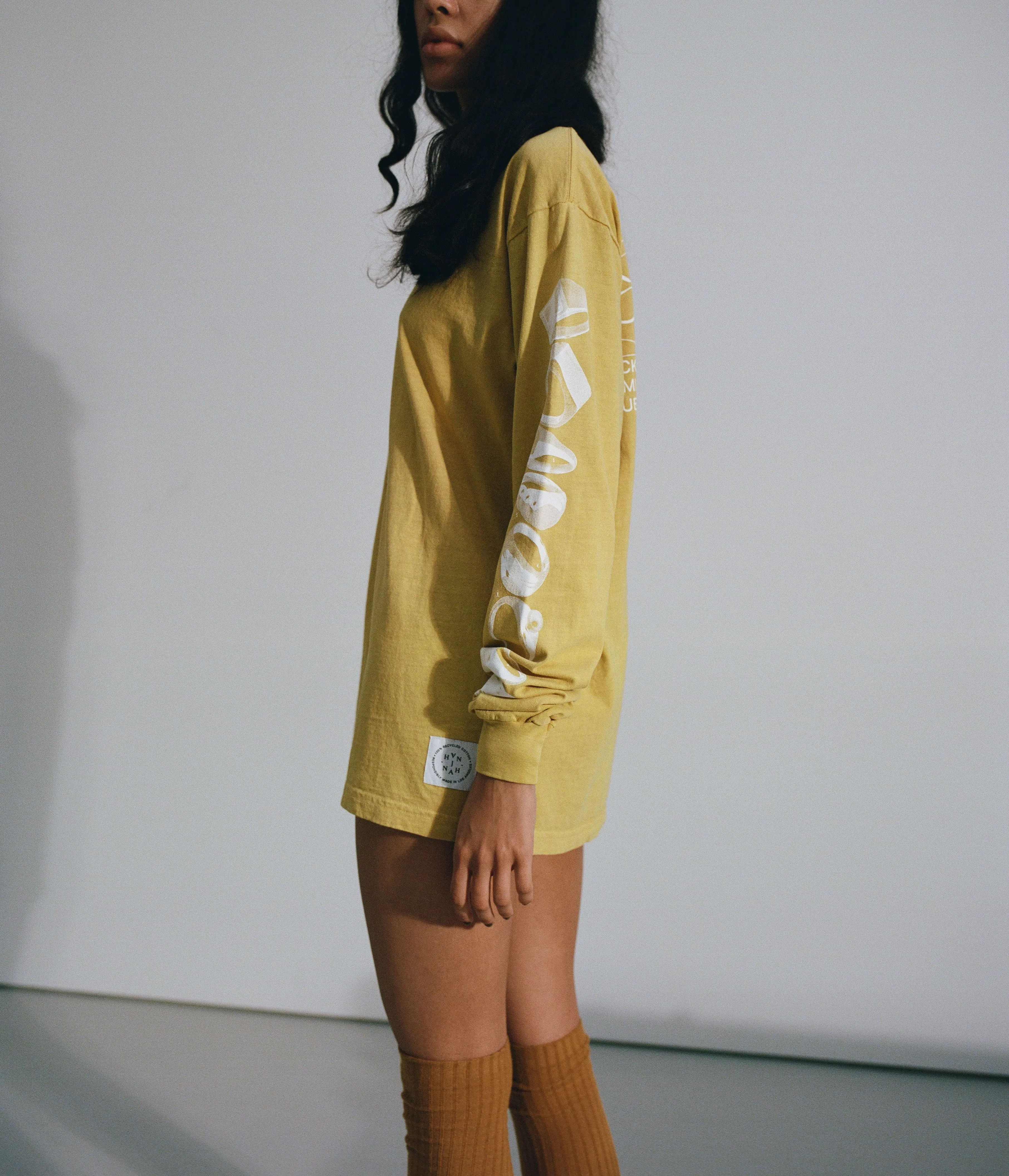 Long Sleeve Signet Tee (Miso) sold by J. Hannah Jewelry product image thumbnail 5