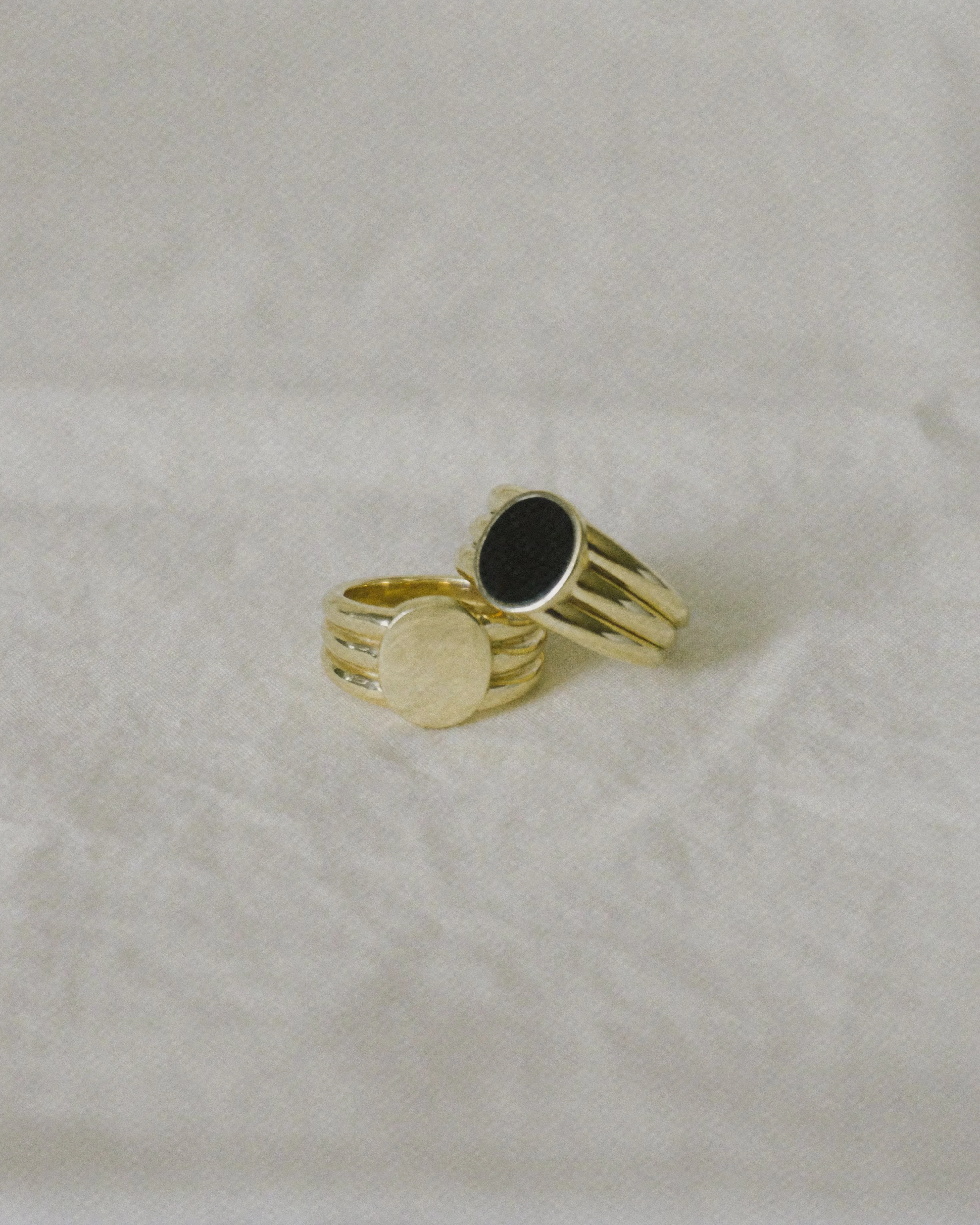 Stacked Inlay Signet (Onyx) sold by J. Hannah Jewelry product image thumbnail 3