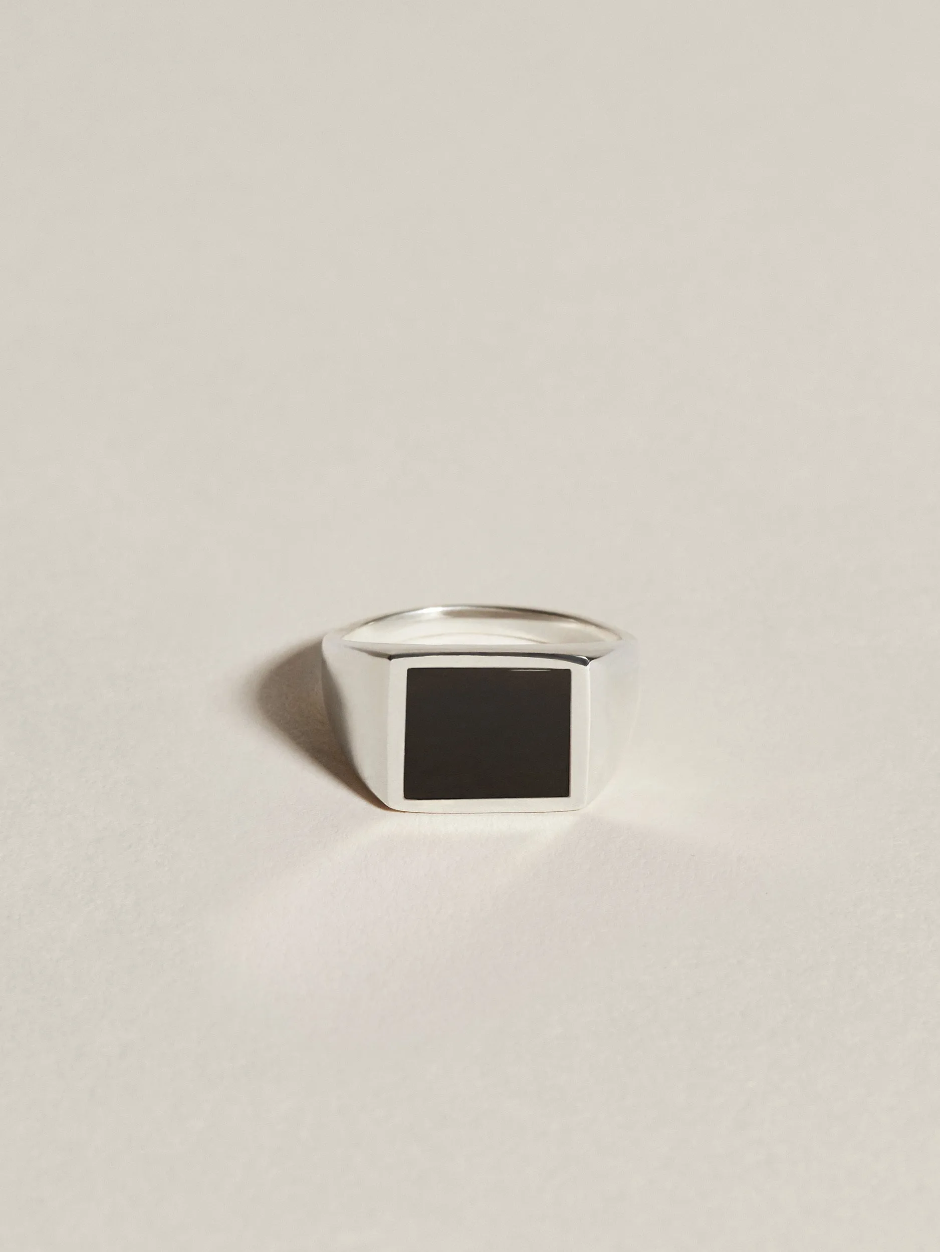 Rectangle Inlay Signet (Onyx) sold by J. Hannah Jewelry product image thumbnail 2