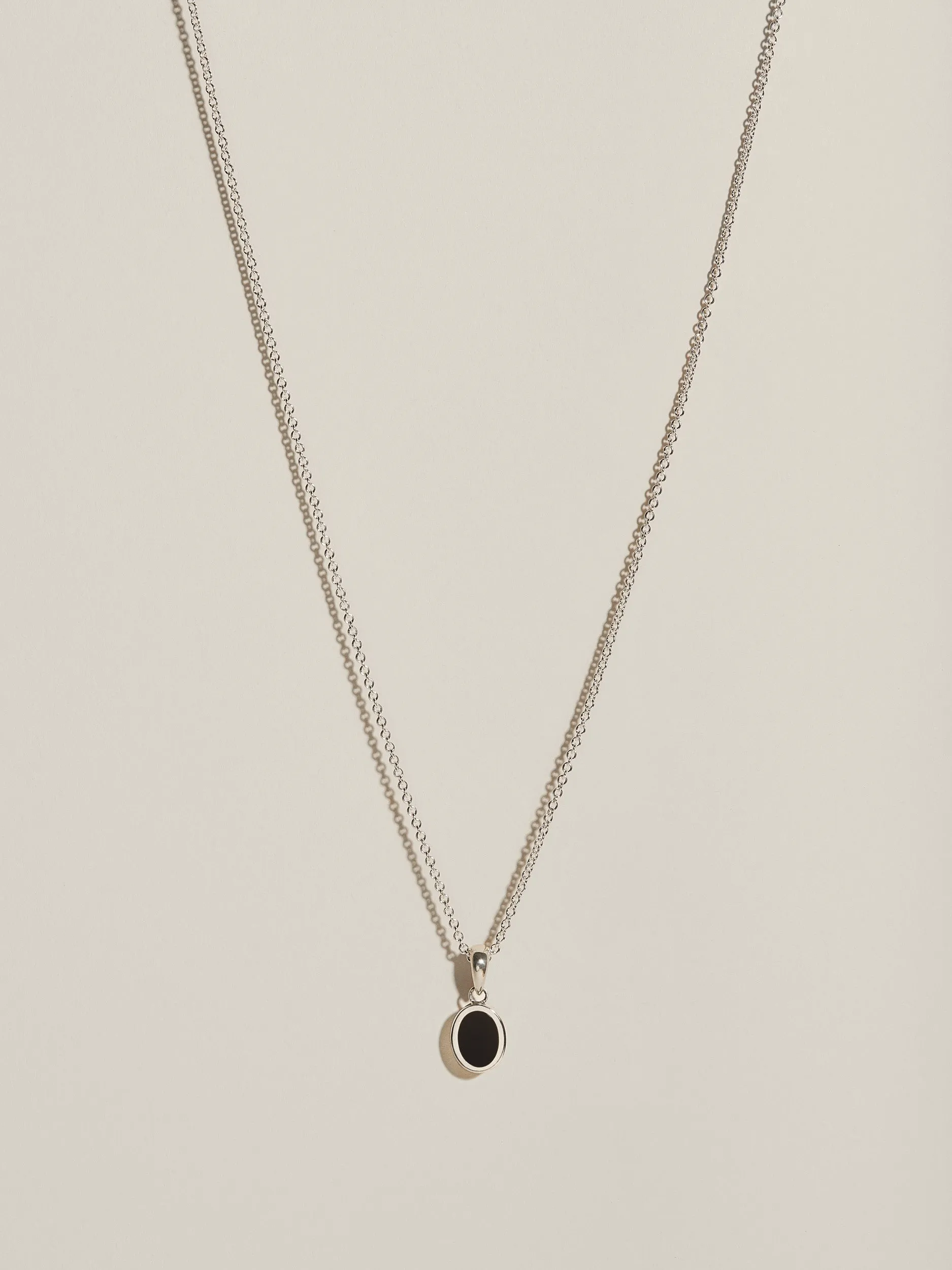 Inlay Signet Pendant (Onyx) sold by J. Hannah Jewelry product image thumbnail 3