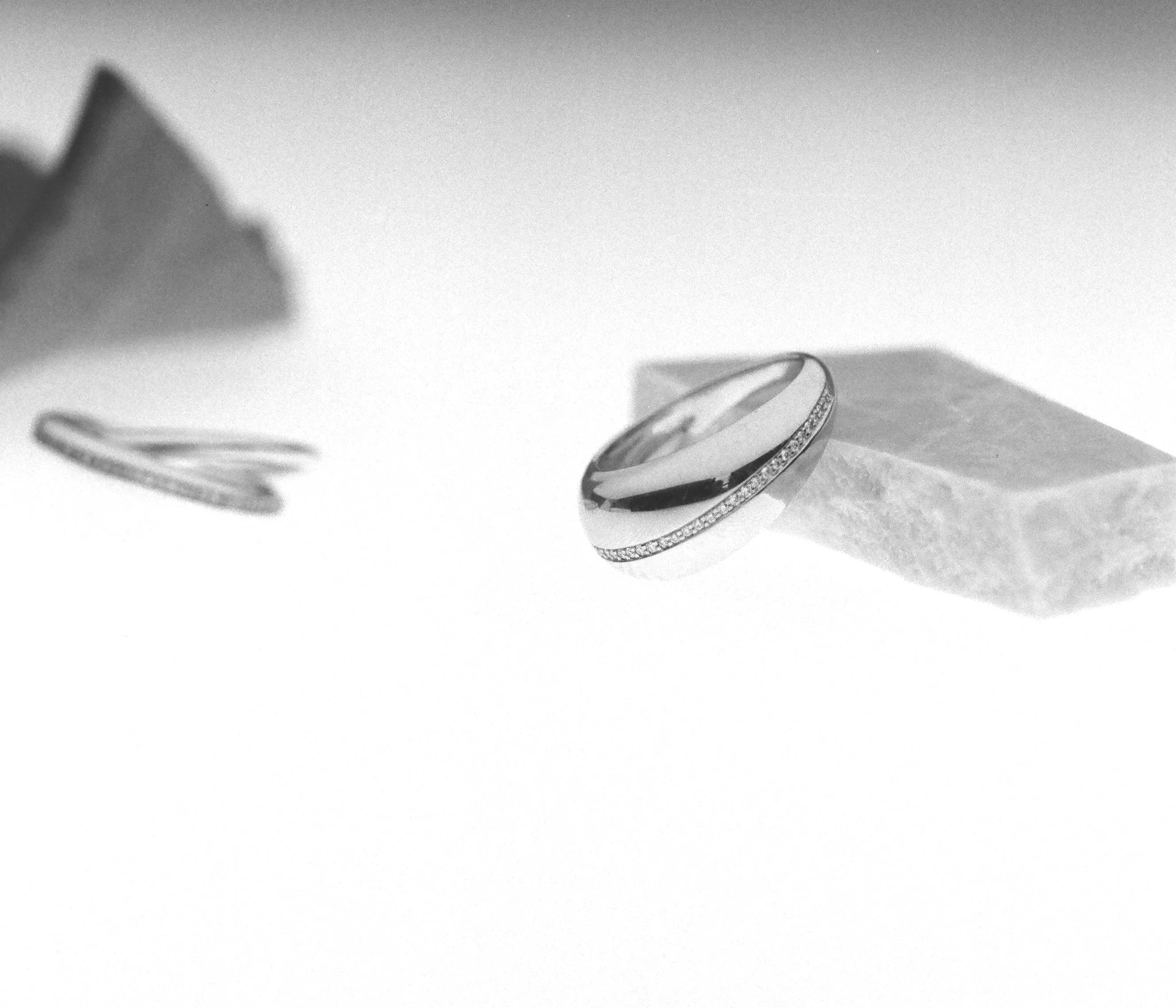 Form Ring II with Pavé Diamonds sold by J. Hannah Jewelry product image thumbnail 2