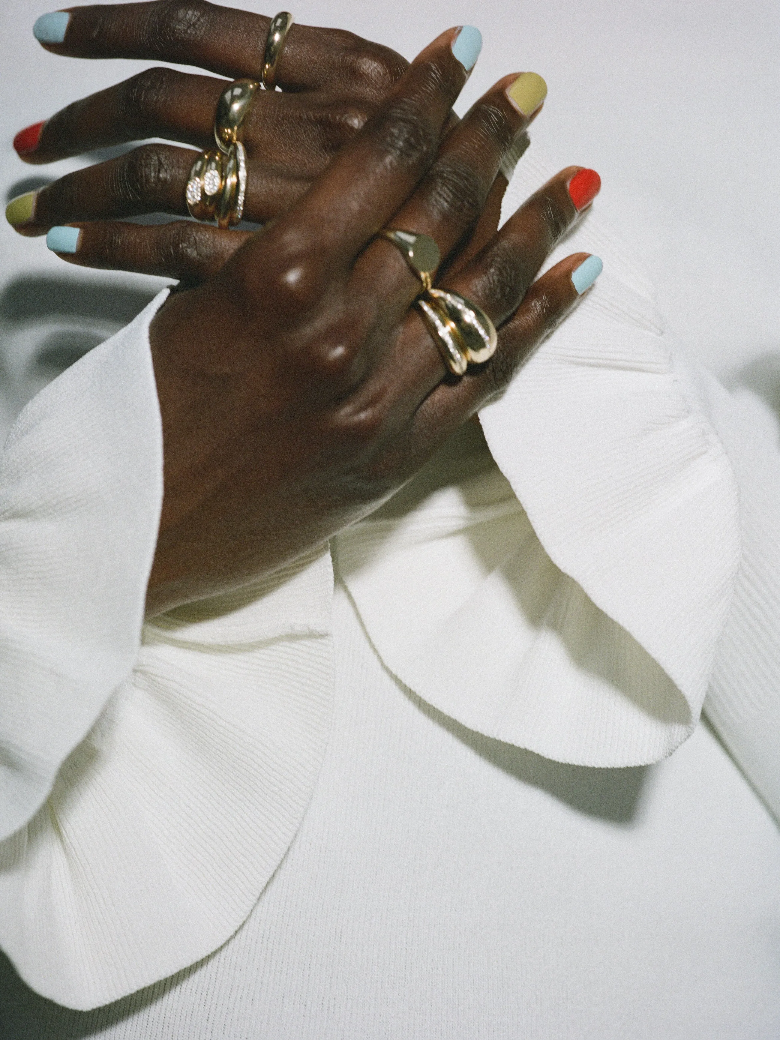 Form Ring I with Pavé Diamonds sold by J. Hannah Jewelry product image thumbnail 4