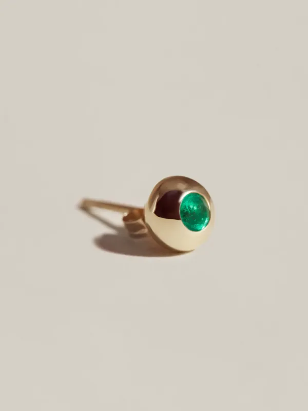 Emerald Form Stud sold by J. Hannah Jewelry