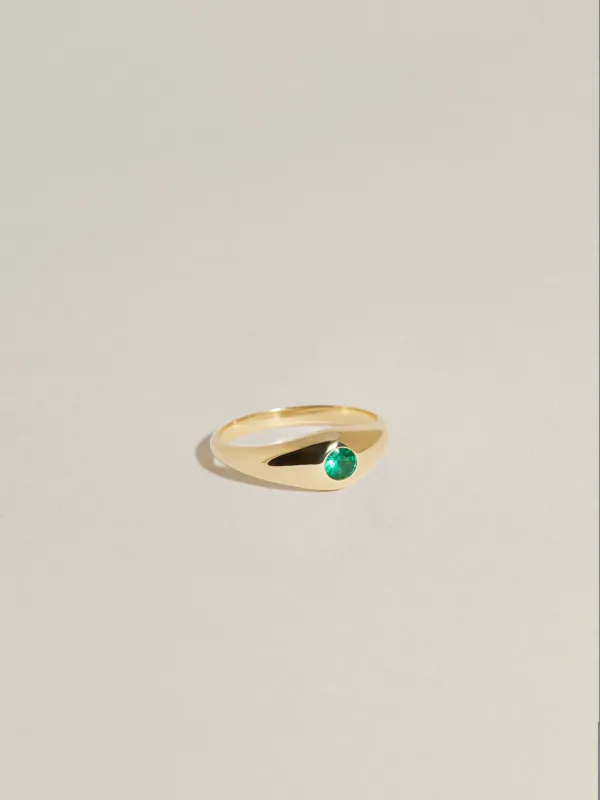 Demi Signet (Emerald) sold by J. Hannah Jewelry