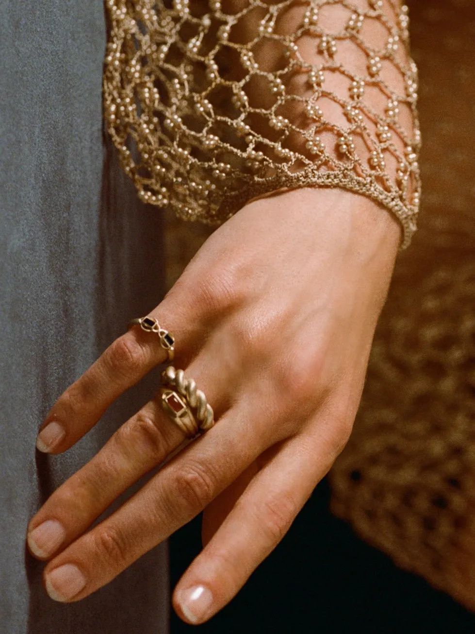 Diptych Ring (Sapphire) sold by J. Hannah Jewelry product image thumbnail 3