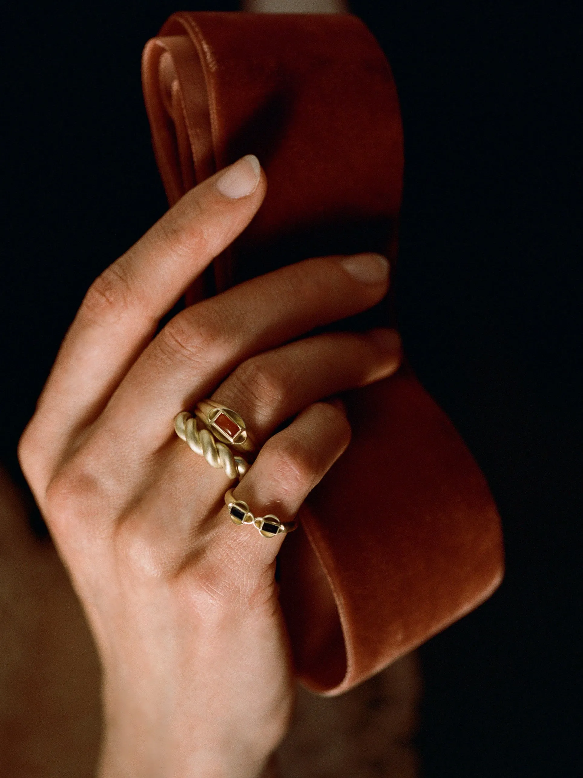 Diptych Ring (Sapphire) sold by J. Hannah Jewelry product image thumbnail 2