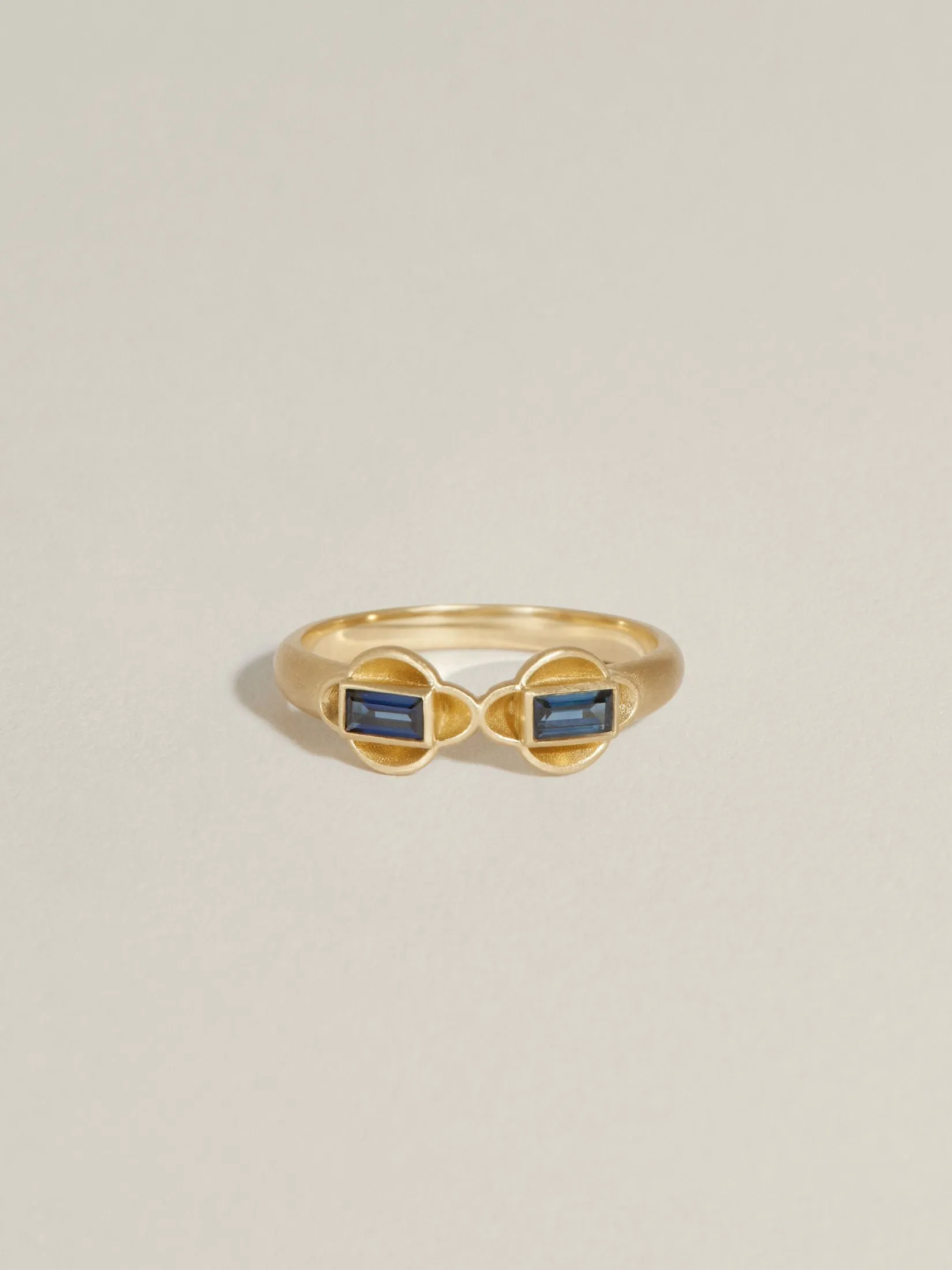 Diptych Ring (Sapphire) sold by J. Hannah Jewelry