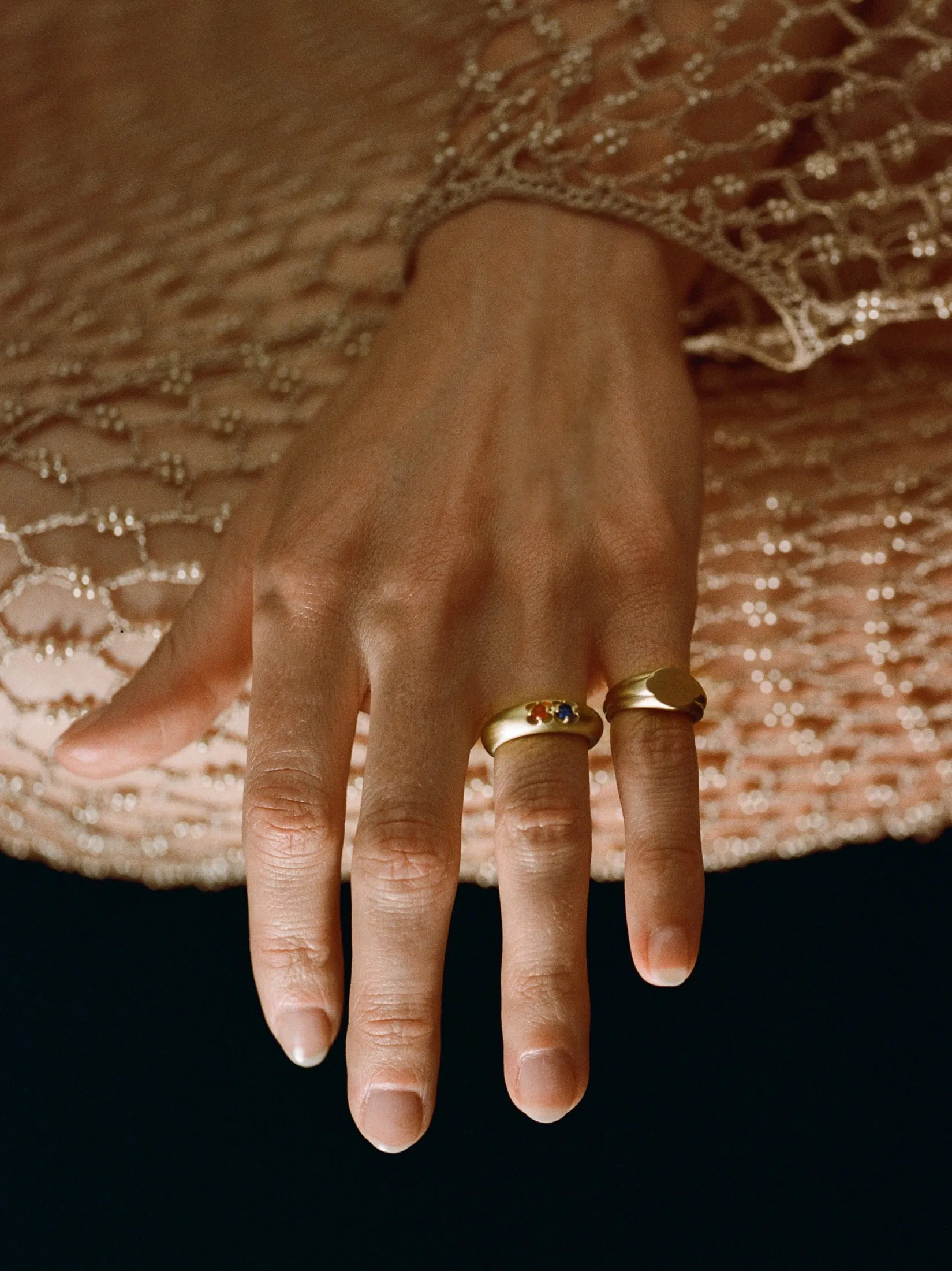 Devotion Ring II (Carnelian & Sapphire) sold by J. Hannah Jewelry product image thumbnail 4