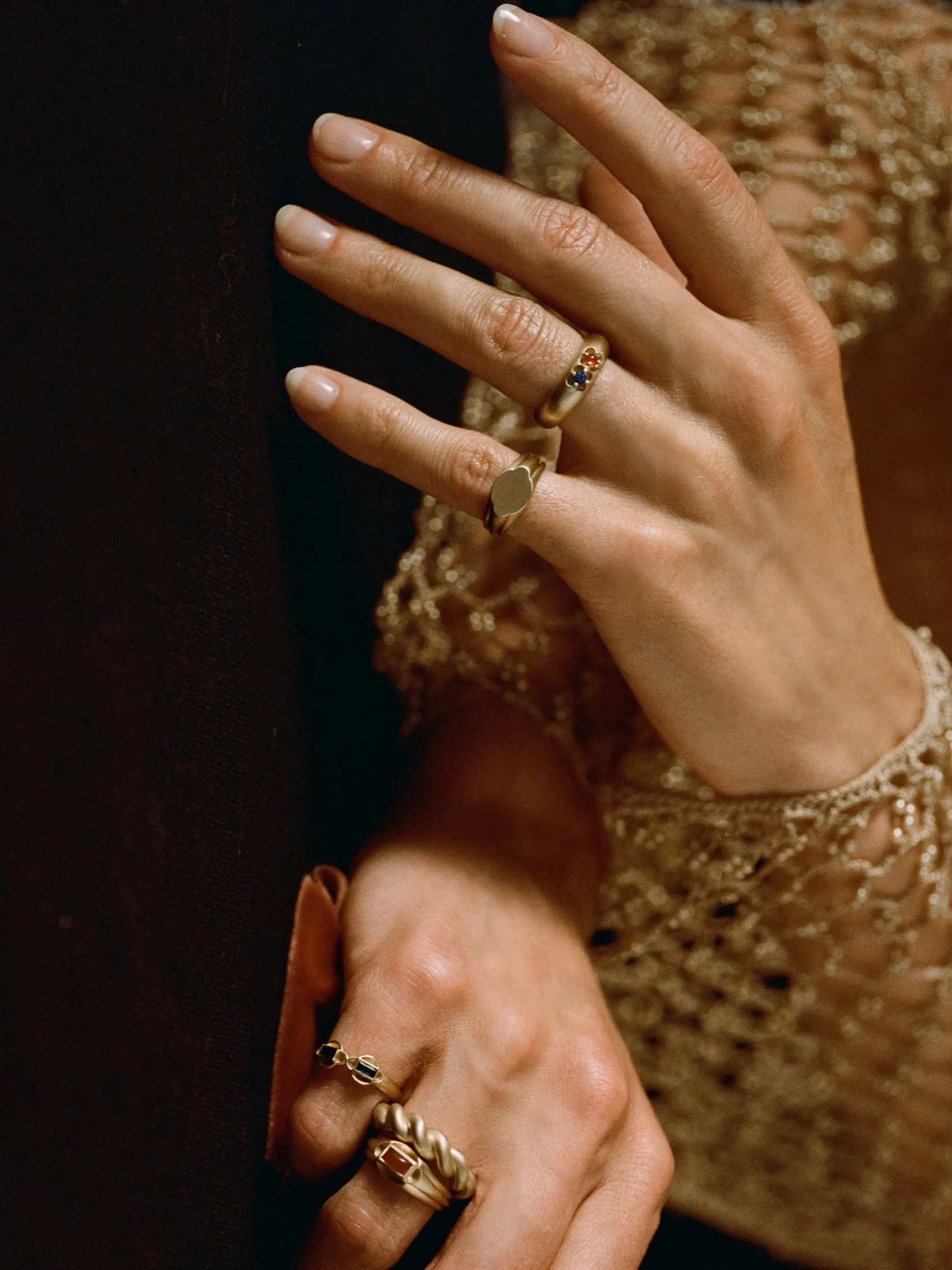 Devotion Ring II (Carnelian & Sapphire) sold by J. Hannah Jewelry product image thumbnail 5