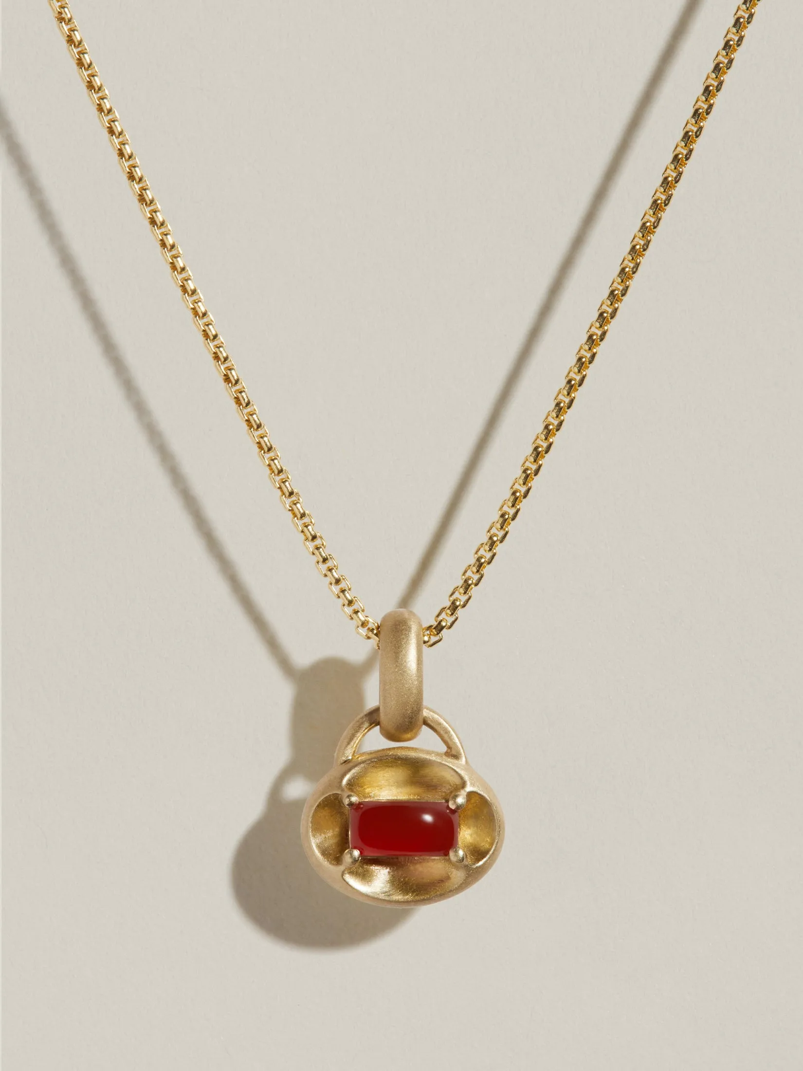 Quatrefoil Pendant (Carnelian) sold by J. Hannah Jewelry