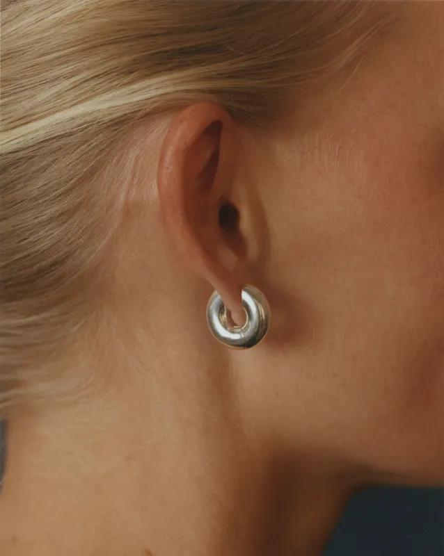 Fluid Hoops III made by J. Hannah Jewelry