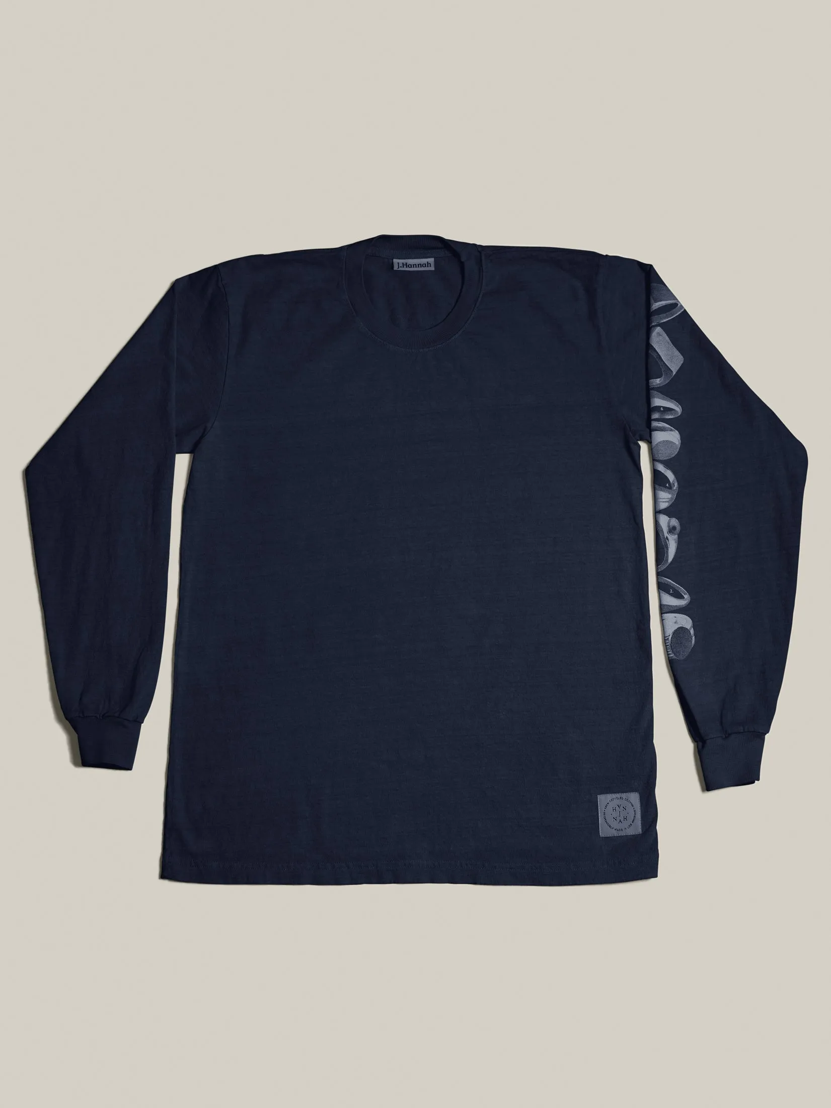 Long Sleeve Signet Tee (Blue Nudes) sold by J. Hannah Jewelry product image thumbnail 3