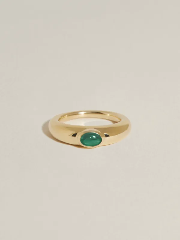 Glacé Ring I (Emerald) made by J. Hannah Jewelry