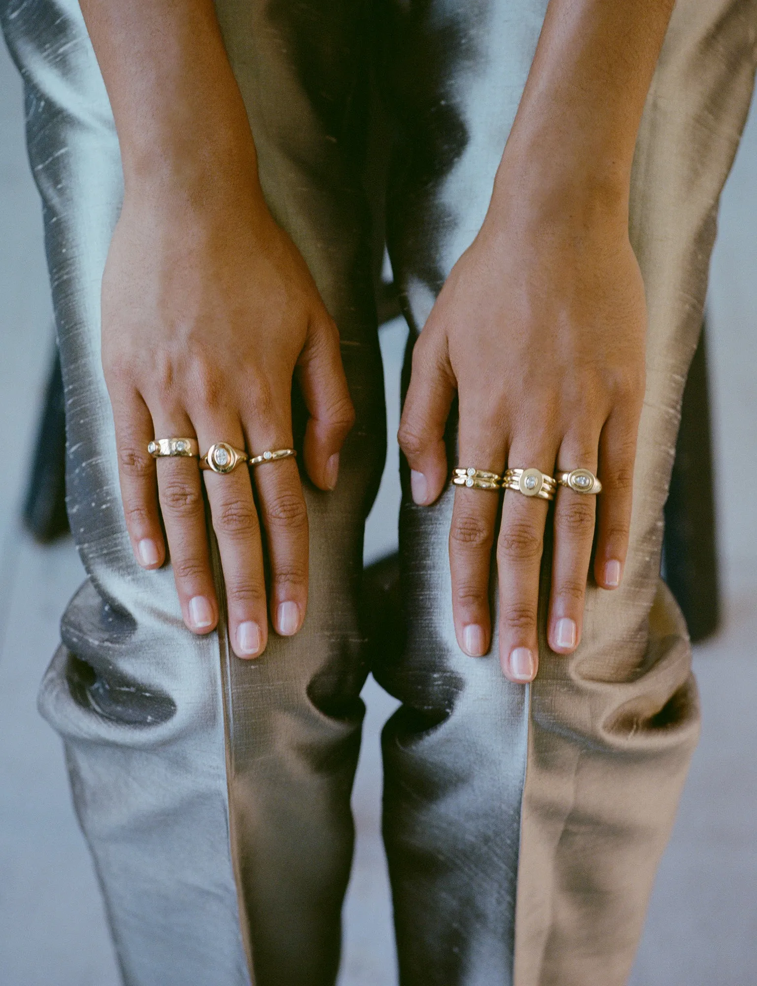 Stacked Signet (Diamond) sold by J. Hannah Jewelry product image thumbnail 5