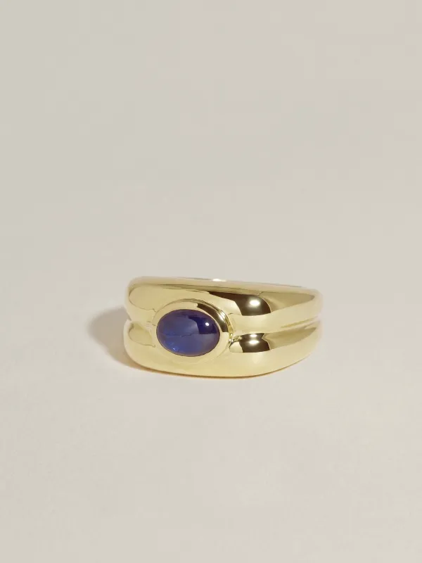 Ivy II (Sapphire Cabochon) made by J. Hannah Jewelry