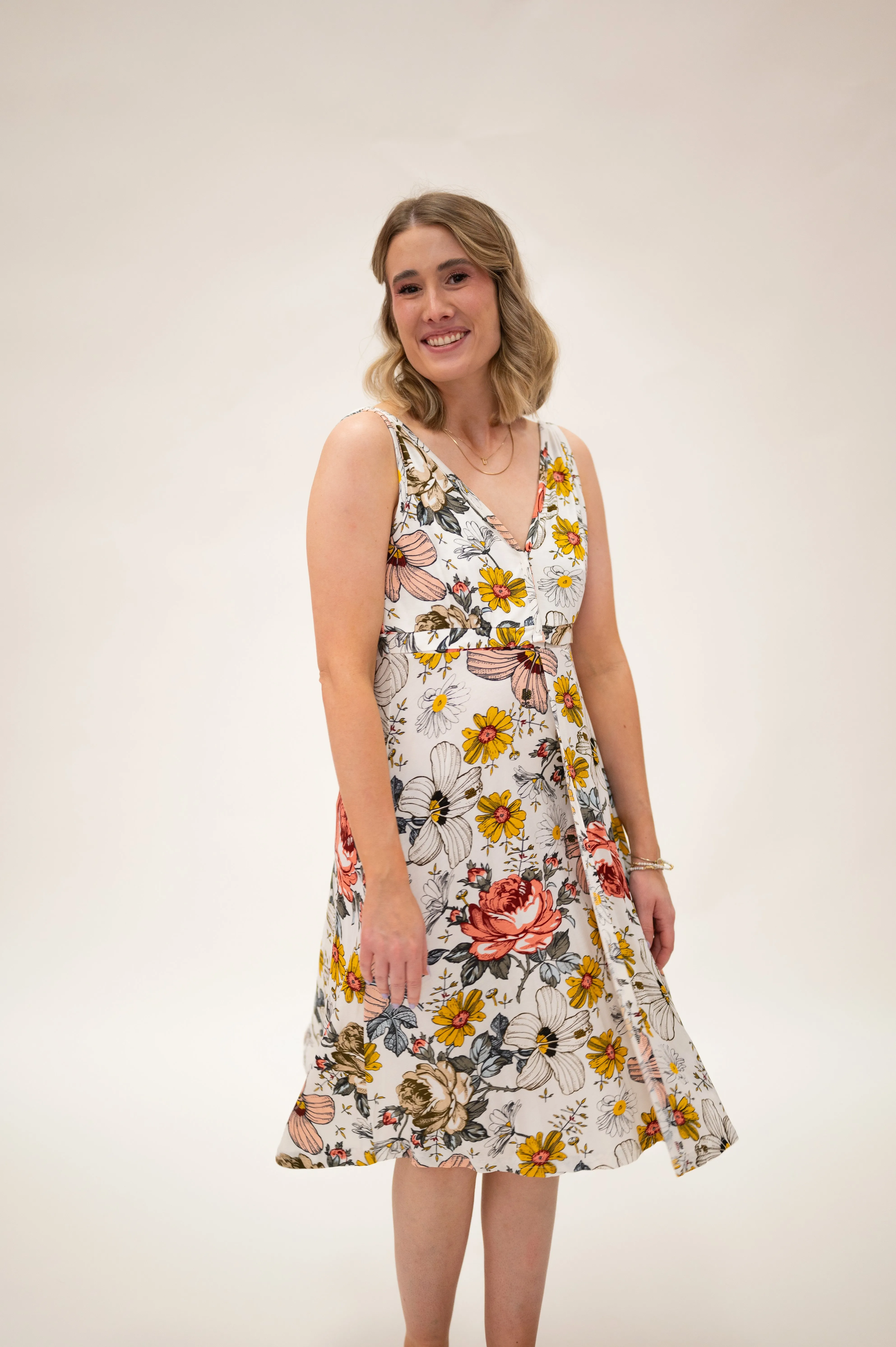 Juliet Labor & Postpartum Gown in Vintage Floral-Limited Time sold by Lila Maternity