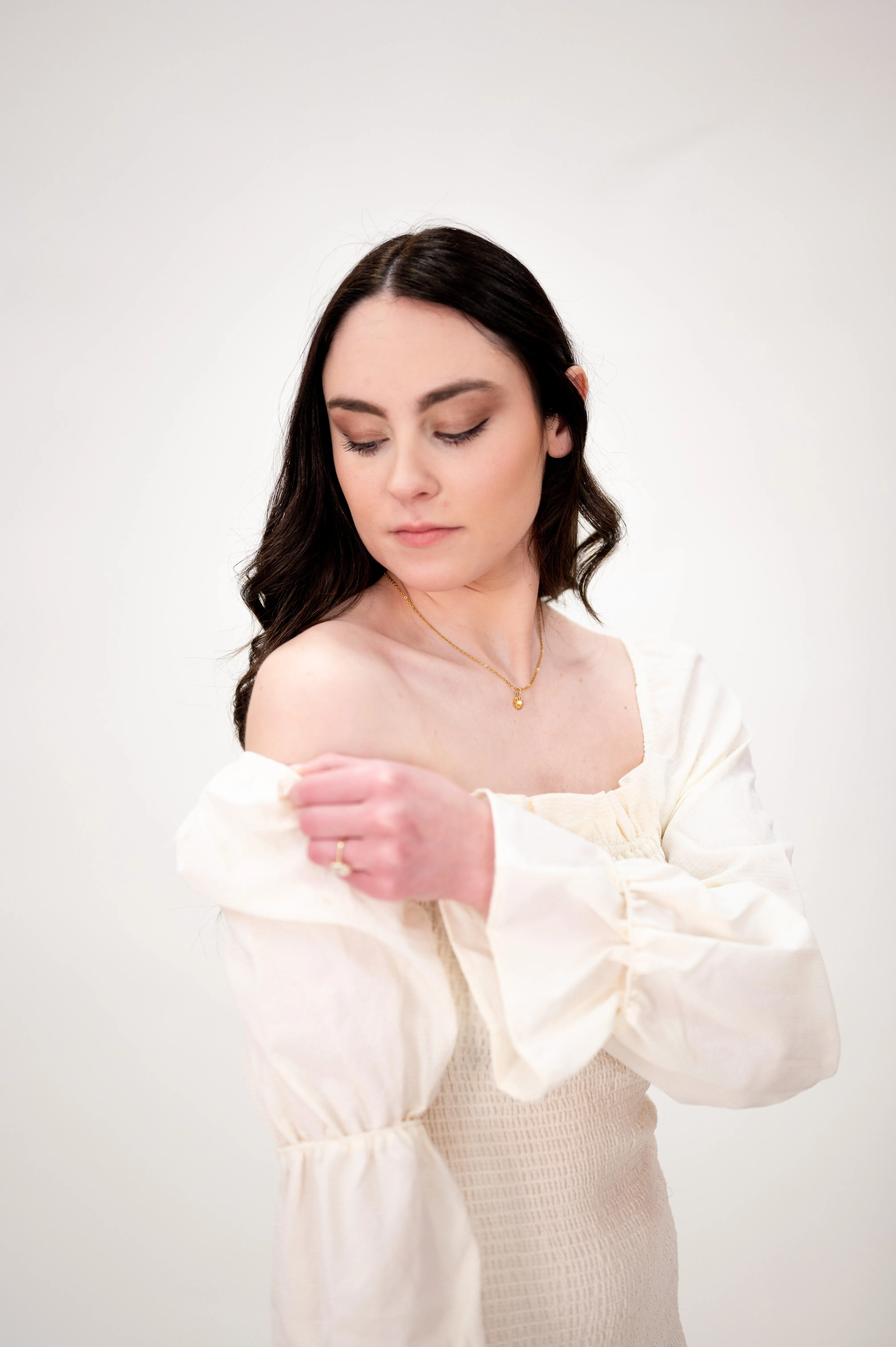 Daphne Dress in Cremé sold by Lila Maternity product image thumbnail 5