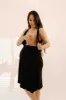 Juliet Labor & Postpartum Gown in Black-Limited Time sold by Lila Maternity