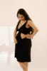 Juliet Labor & Postpartum Gown in Black-Limited Time sold by Lila Maternity