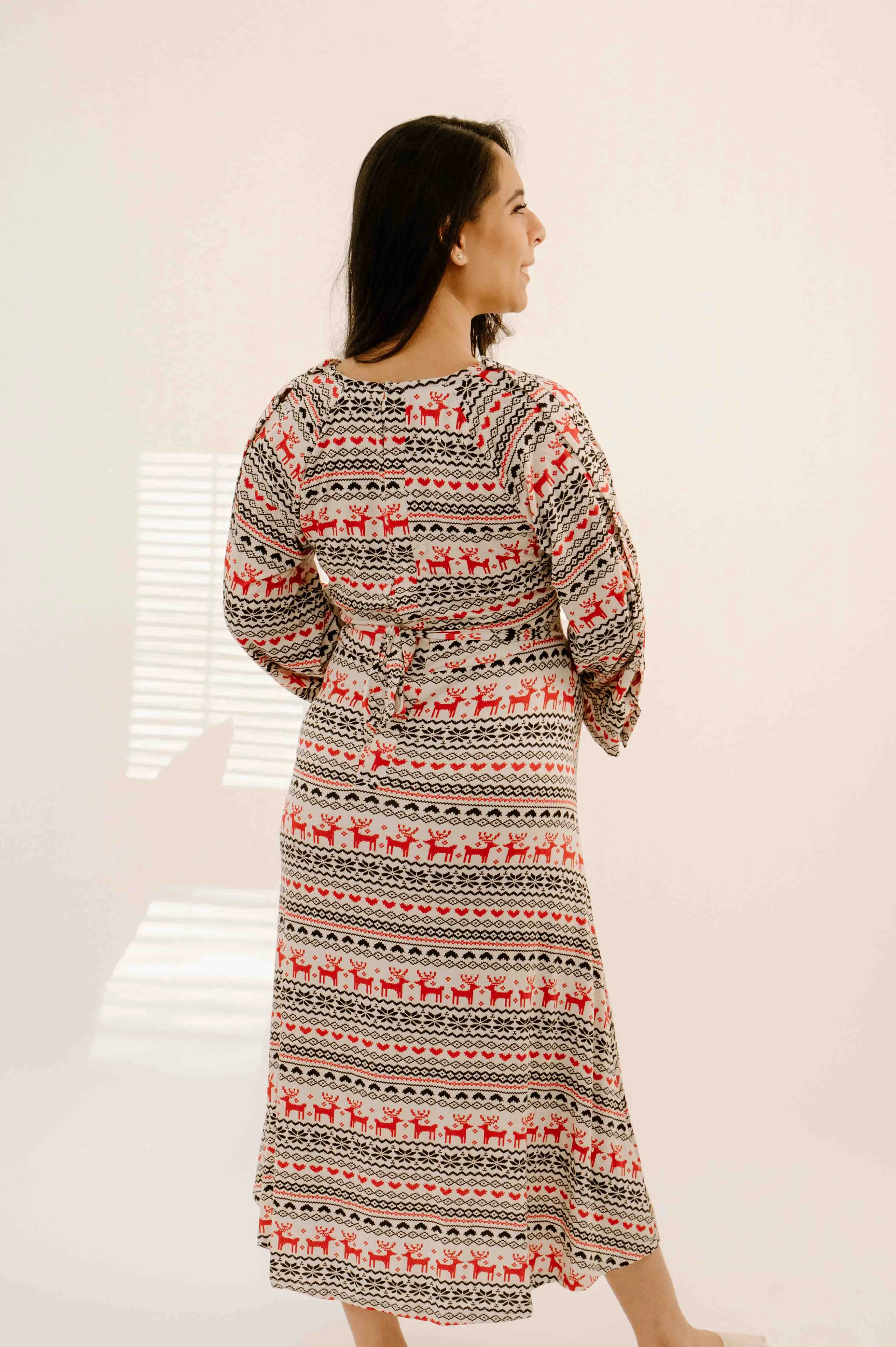 Amelia Labor & Postpartum Gown *Holiday Edition* sold by Lila Maternity product image thumbnail 3