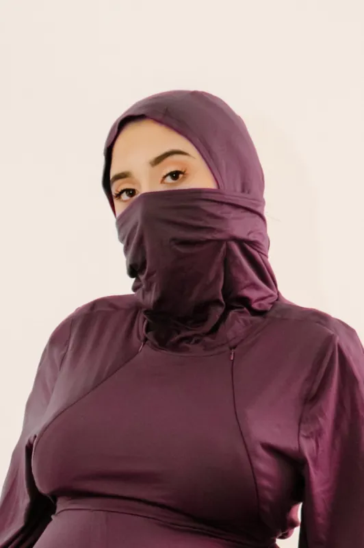The Lila Hijab - Plum sold by Lila Maternity